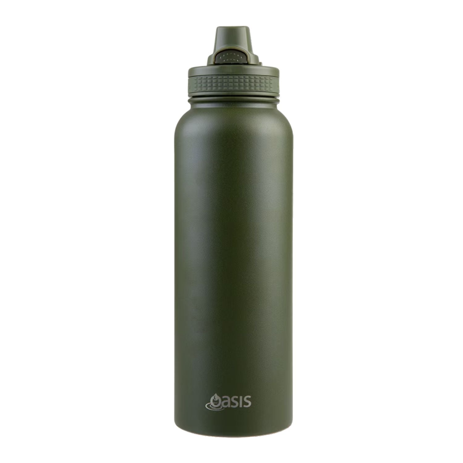 Oasis S/S Insulated Thermal Sports Bottle Quick Release 1.1L - Forest Green