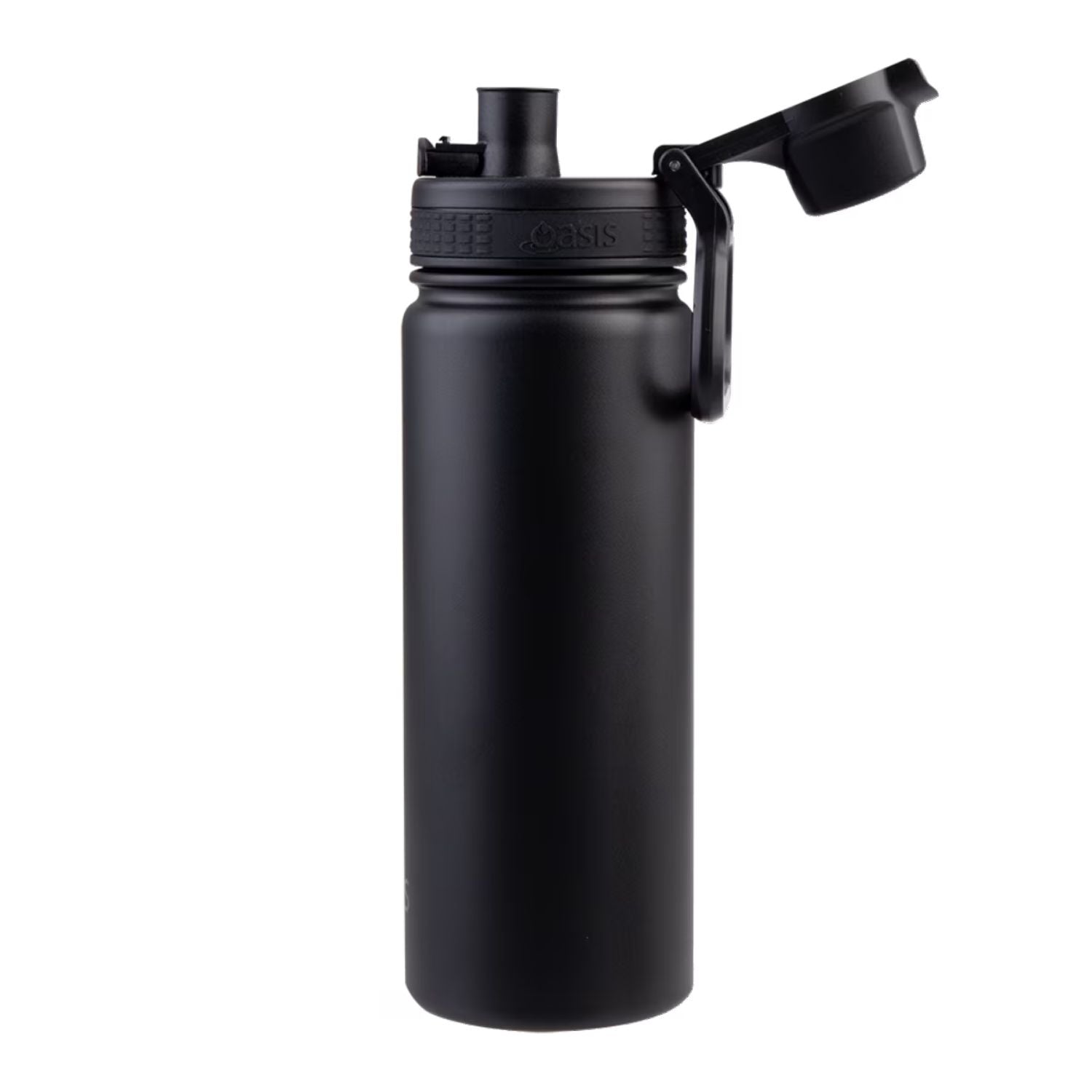Oasis S/S Insulated Thermal Sports Bottle Quick Release 550ML - Black