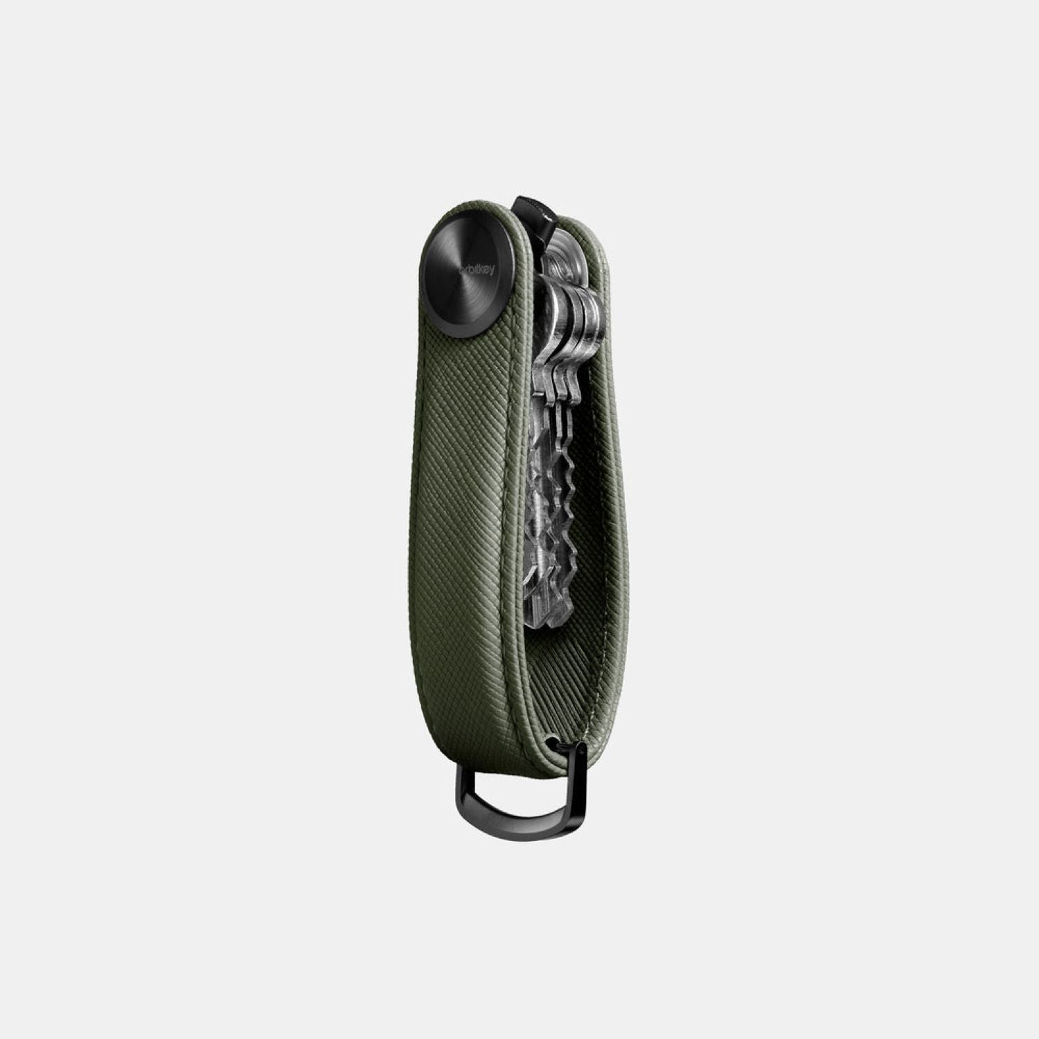 Orbitkey Saffiano Leather Key Organiser Pro (Olive)