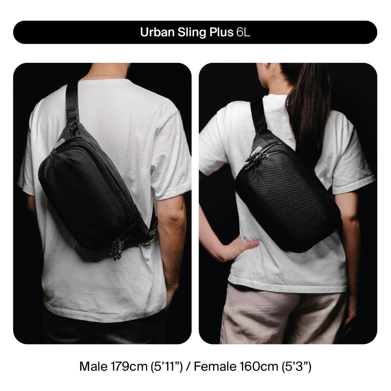 Orbitkey Urban Sling Bag Plus 6L (Stone)