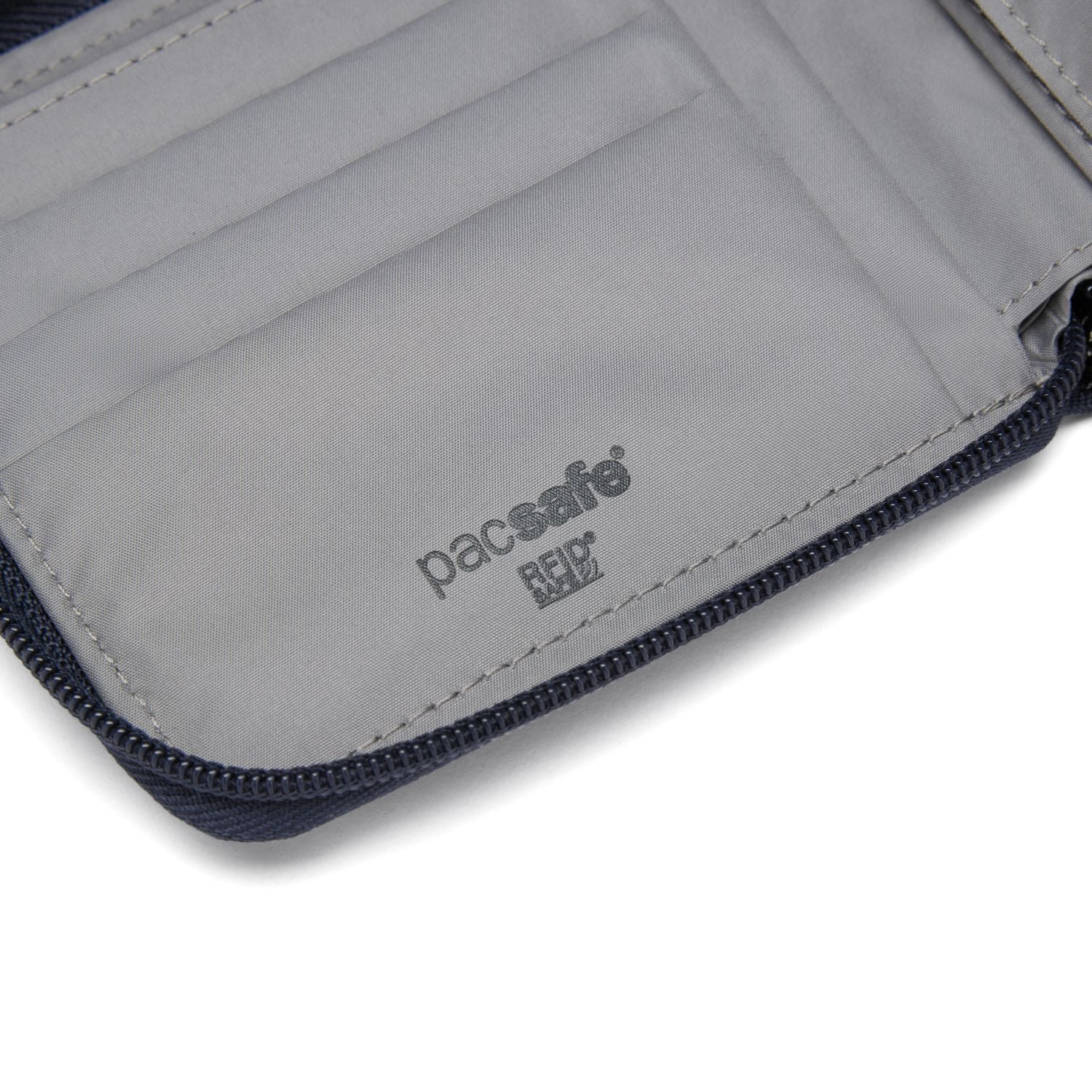 Pacsafe RFIDsafe RFID Blocking Zip Around Wallet - Coastal Blue