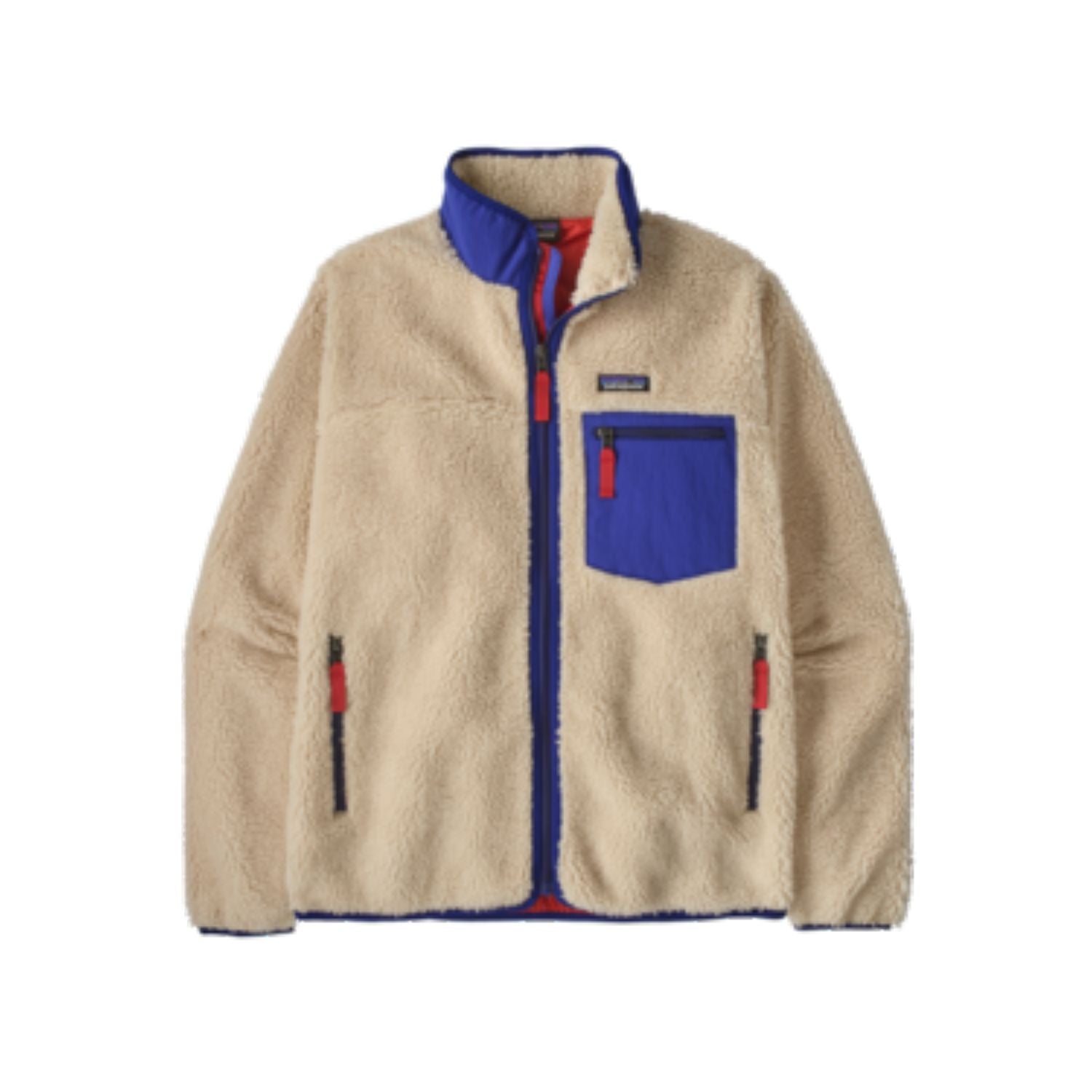 Patagonia Men's Classic Retro-X® Fleece Jacket - XL (Dark Natural W/Cobalt Blue)
