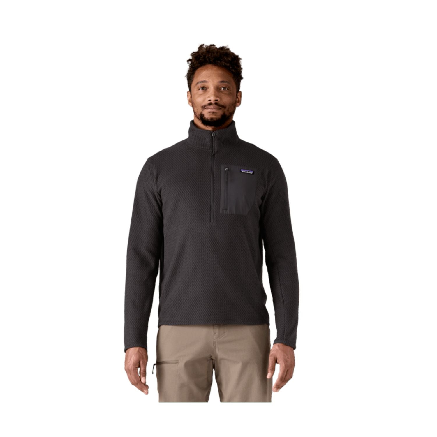 Patagonia Men's R1® Air Fleece Zip-Neck (Black) - M