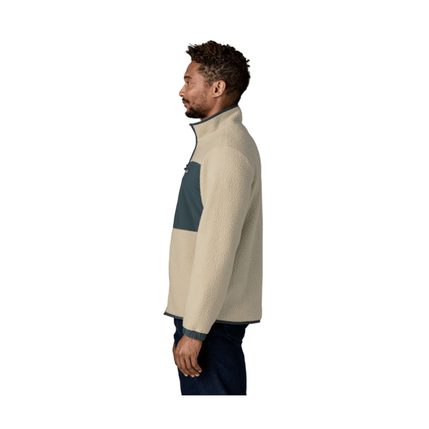 Patagonia Men's Retro Pile Fleece Patch Jacket (Pelican) - L
