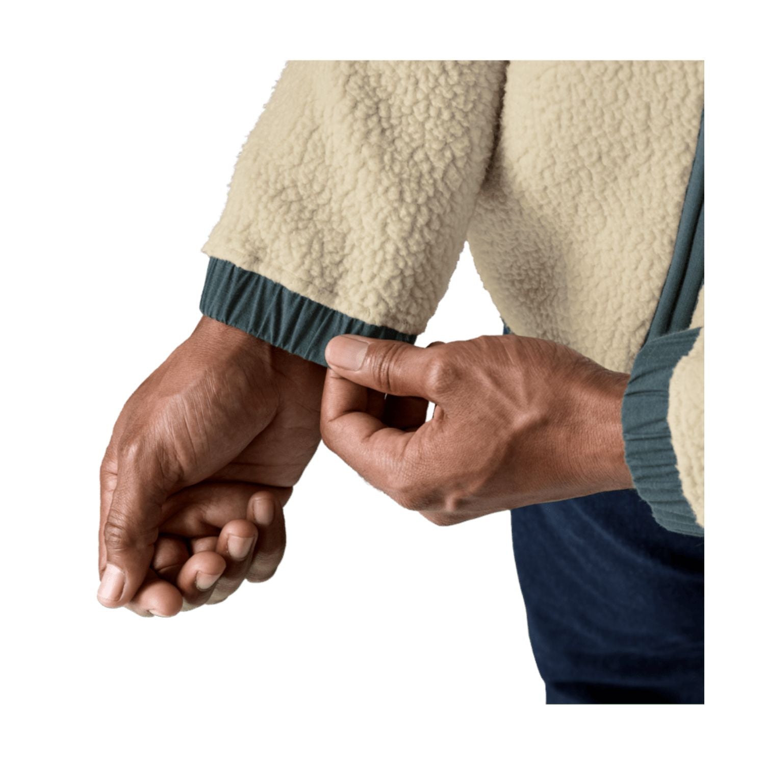 Patagonia Men's Retro Pile Fleece Patch Jacket (Pelican) - L