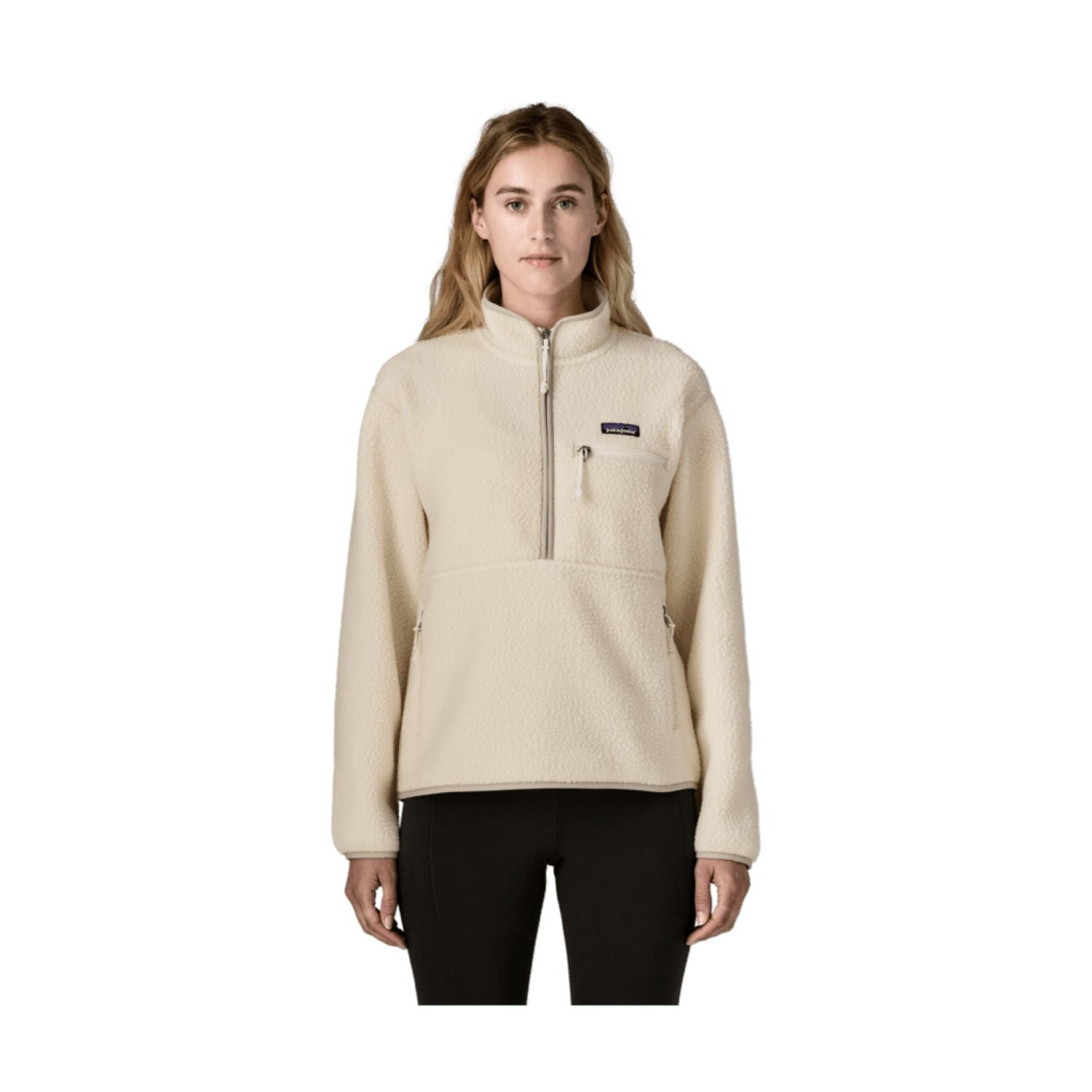 Patagonia Women's Retro Pile Marsupial Fleece Pullover - S (Natural)