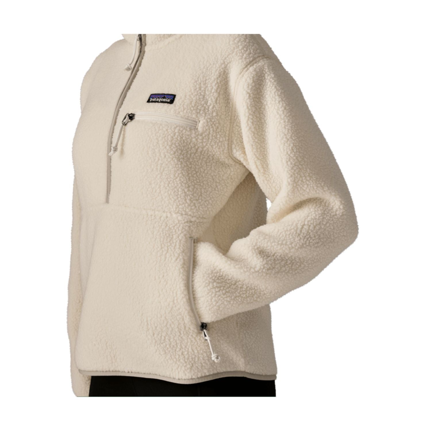Patagonia Women's Retro Pile Marsupial Fleece Pullover - S (Natural)