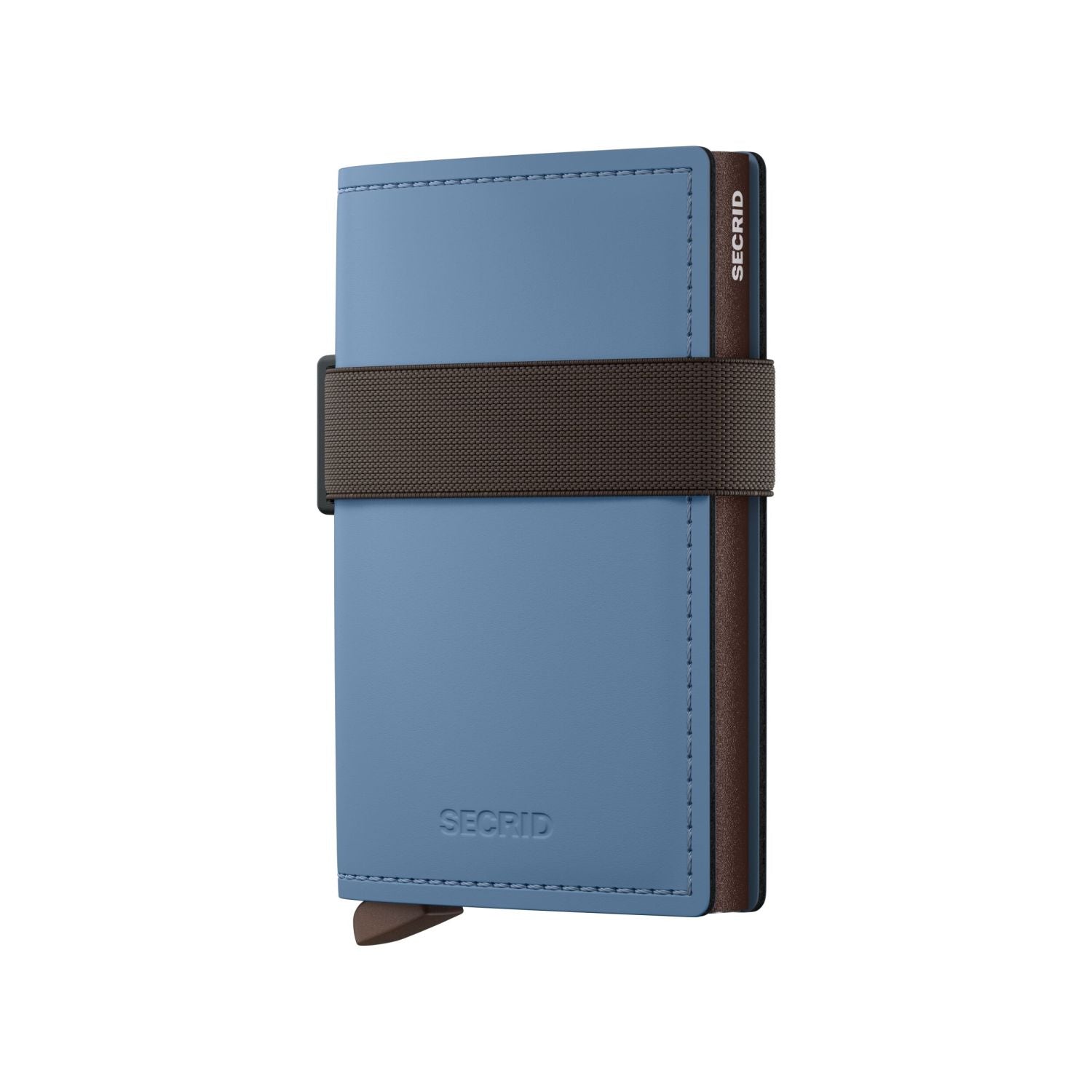 Secrid Bandwallet Matte Leather - Steel Blue Brown