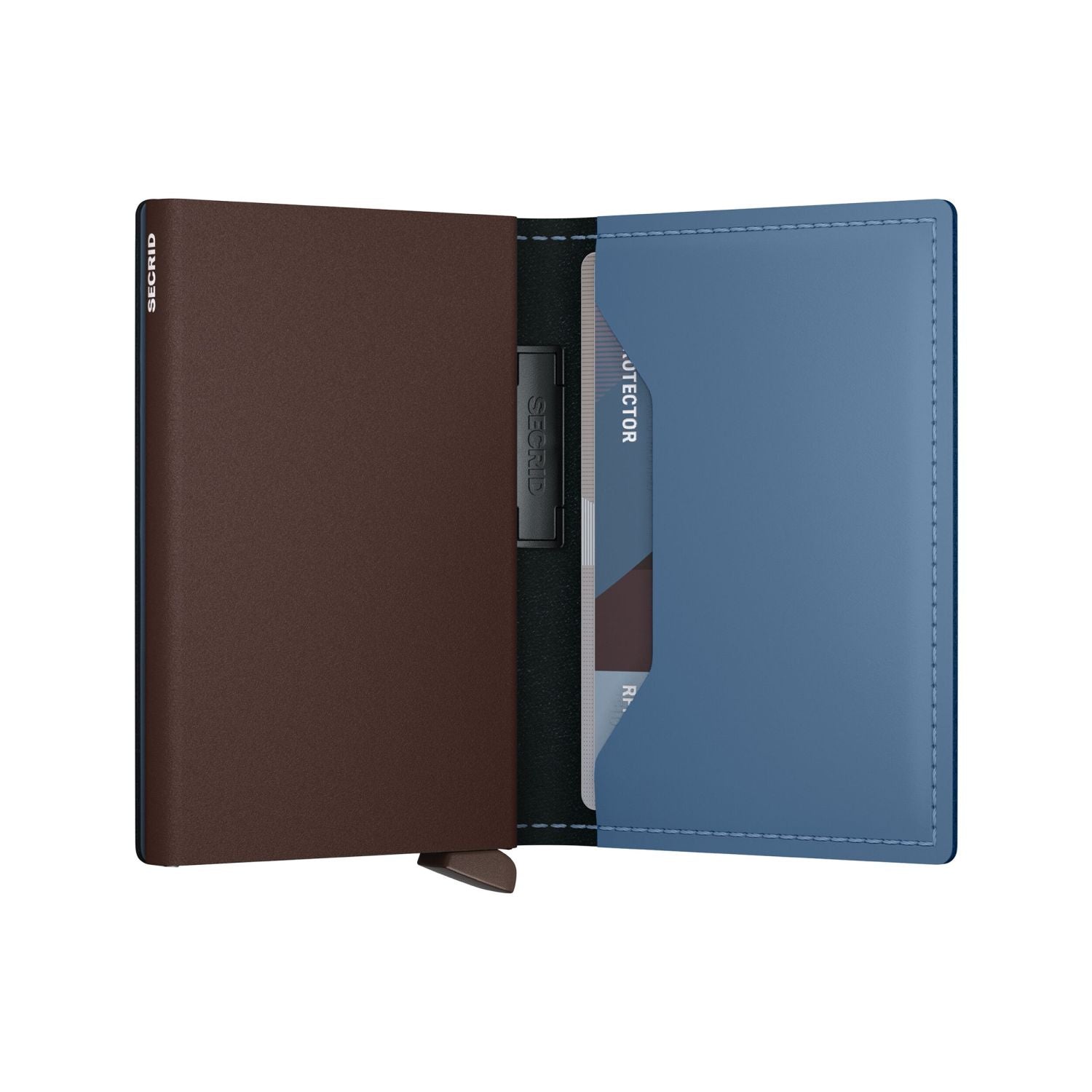 Secrid Bandwallet Matte Leather - Steel Blue Brown