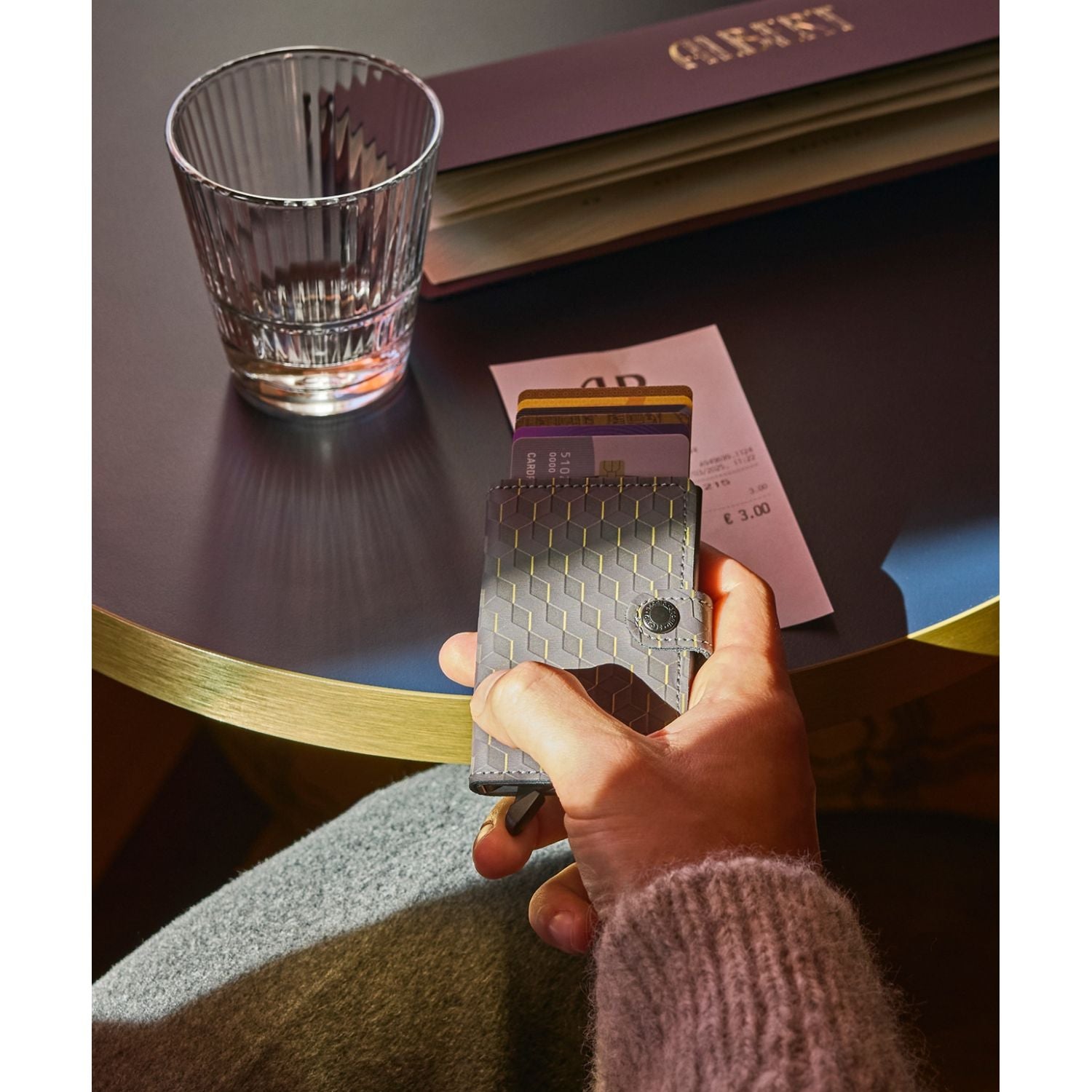 Secrid Miniwallet Optical - Grey-Yellow