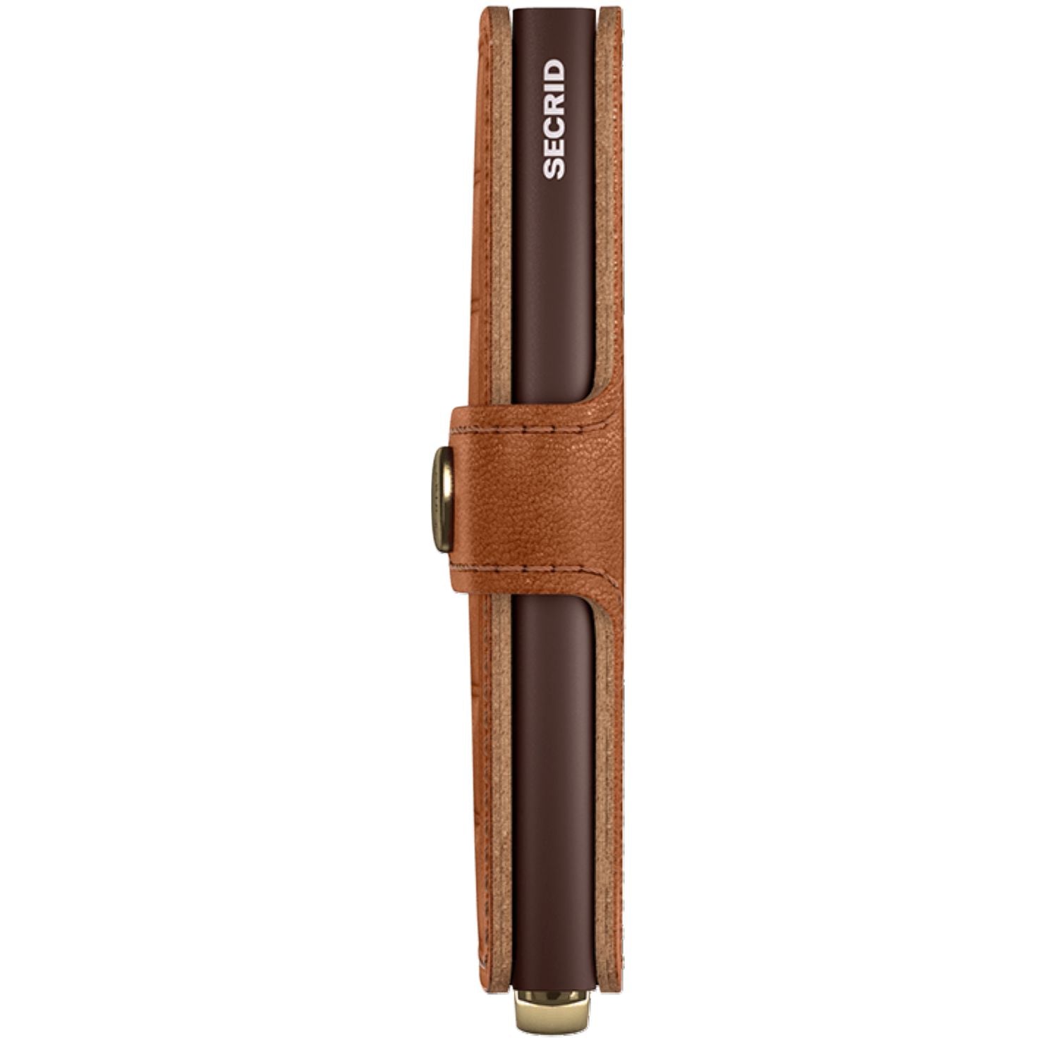 Secrid Miniwallet Premium Emboss - Line Cognac