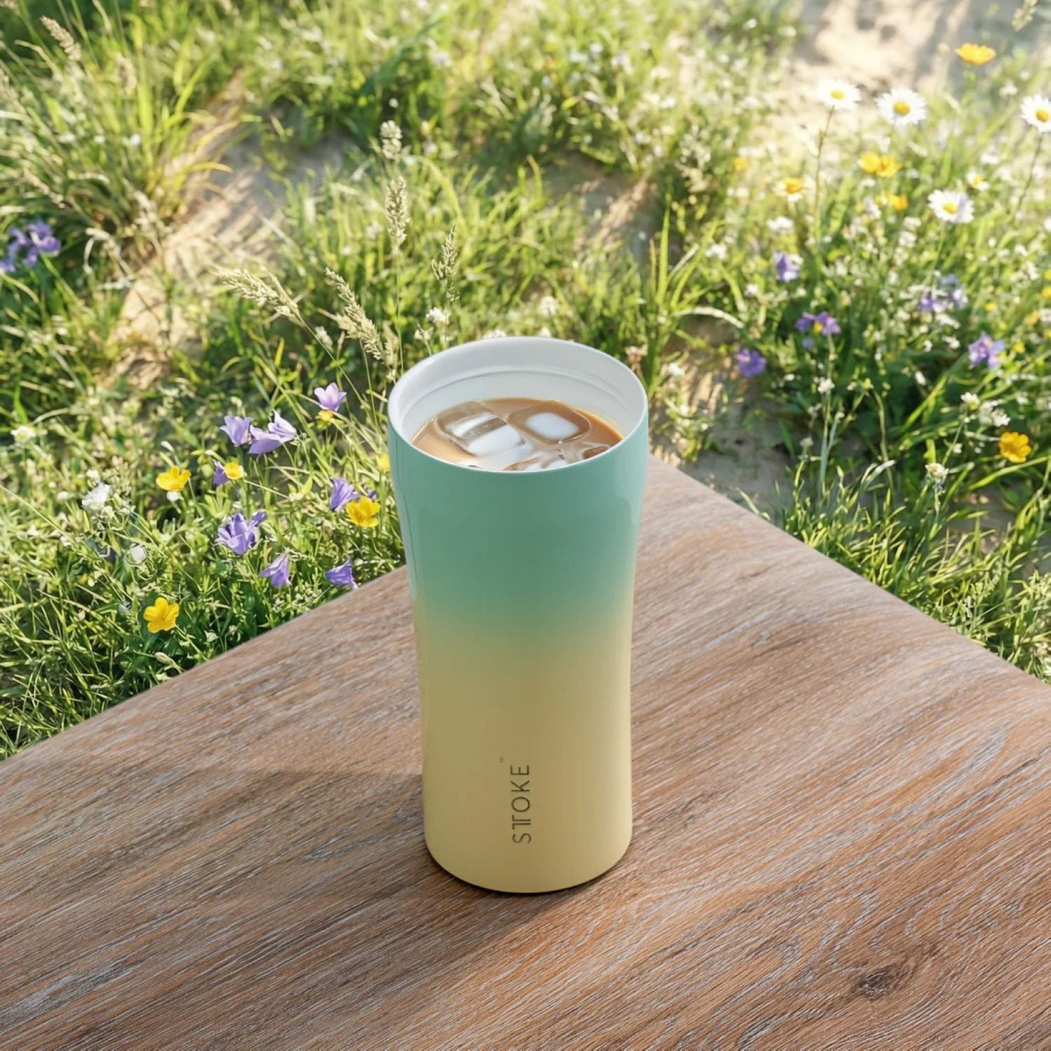 STTOKE Leakproof Flow Ceramic Insulated Cup 16oz - Reef Green