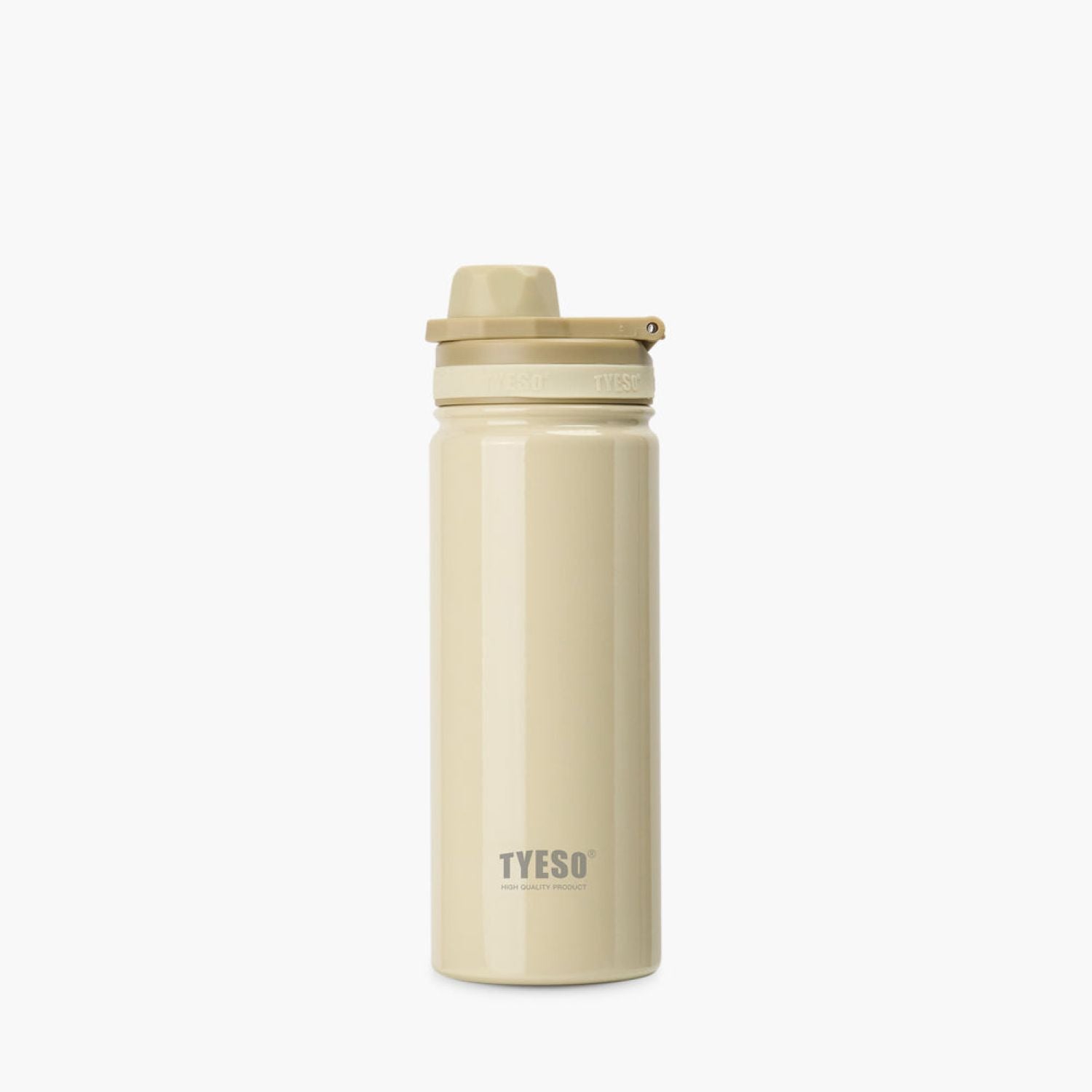 Tyeso Aeris Revive (Glossy) S/S Vacuum Insulated Bottle With Handle 600ML - Mocha