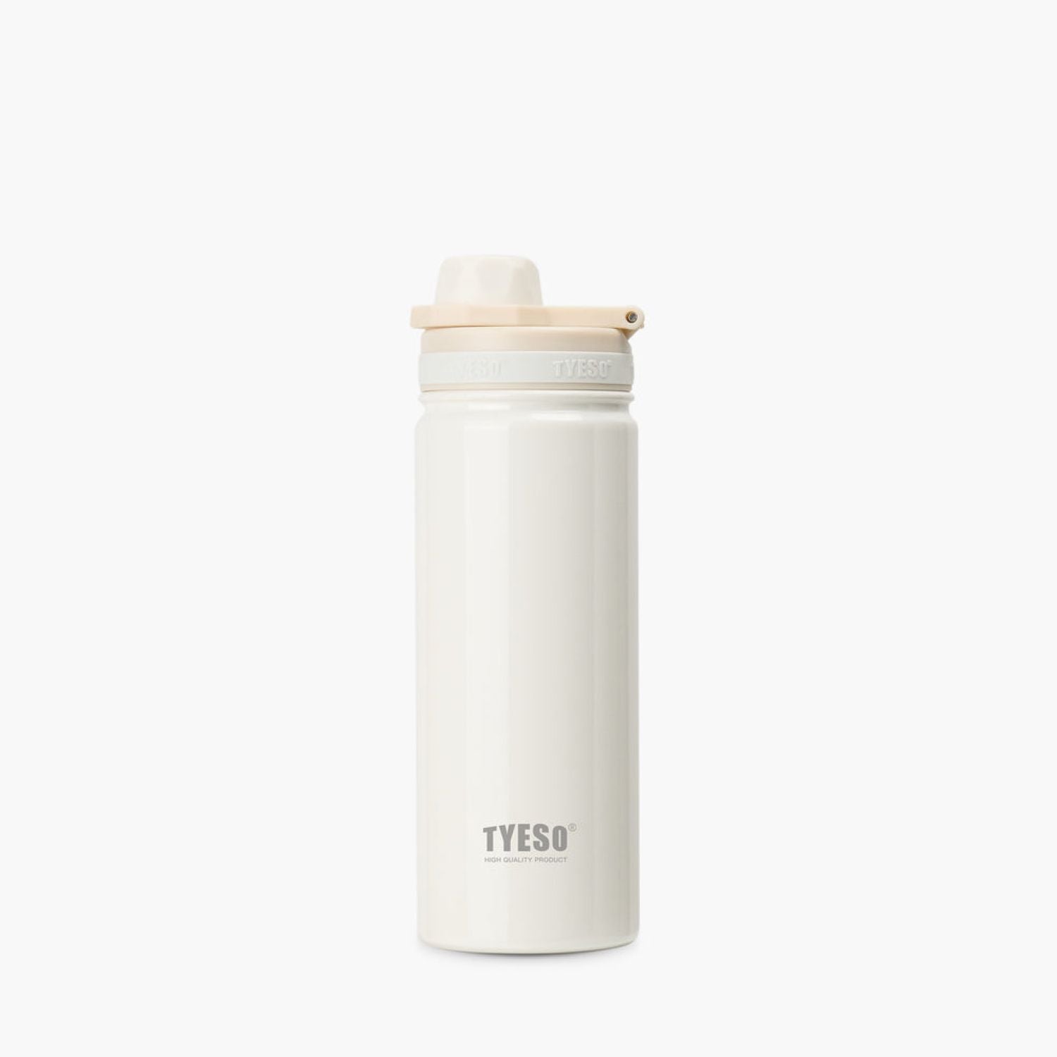 Tyeso Aeris Revive (Glossy) S/S Vacuum Insulated Bottle With Handle 600ML - White