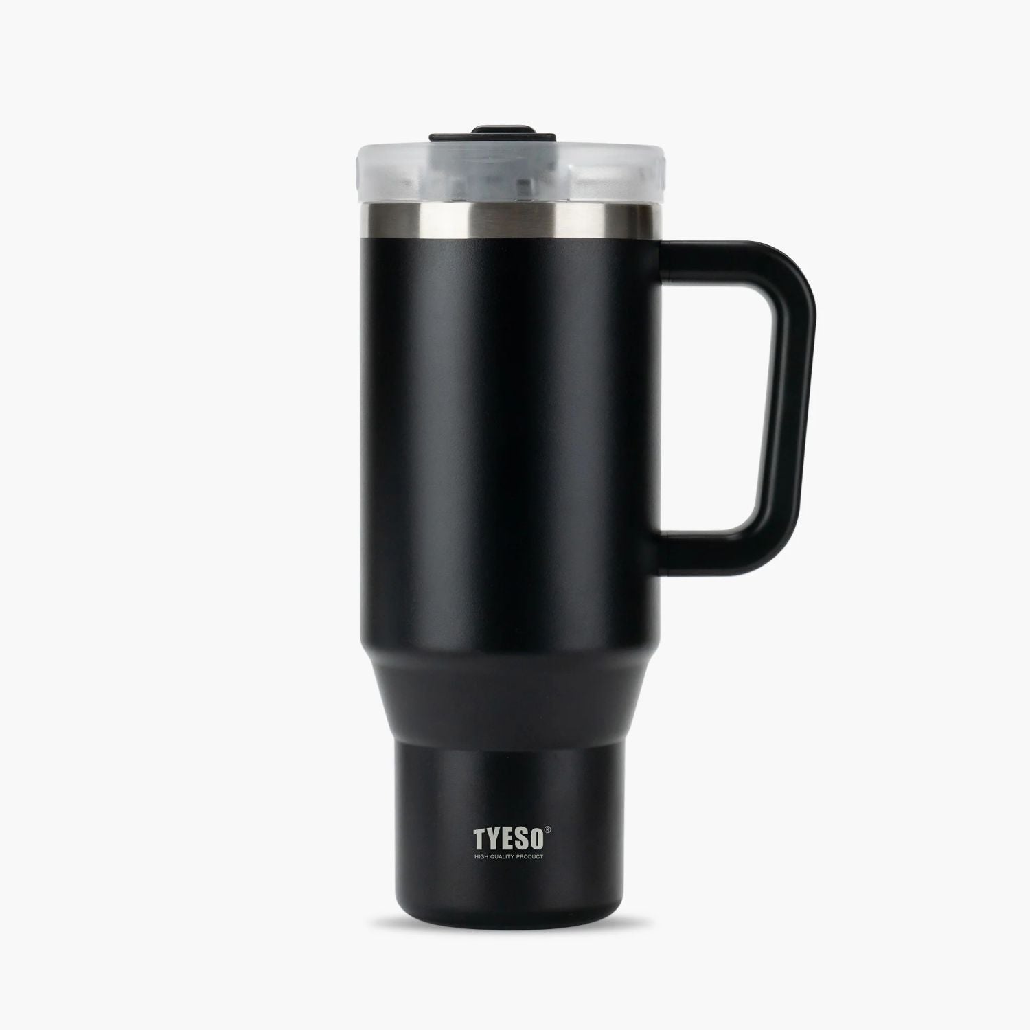 Tyeso Aura Leakproof 2 In 1 Sip & Straw Lid S/S Vacuum Tumbler 1200ml - Black