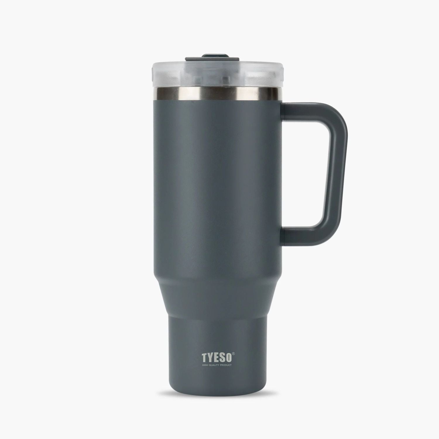 Tyeso Aura Leakproof 2 In 1 Sip & Straw Lid S/S Vacuum Tumbler 1200ml - Gray