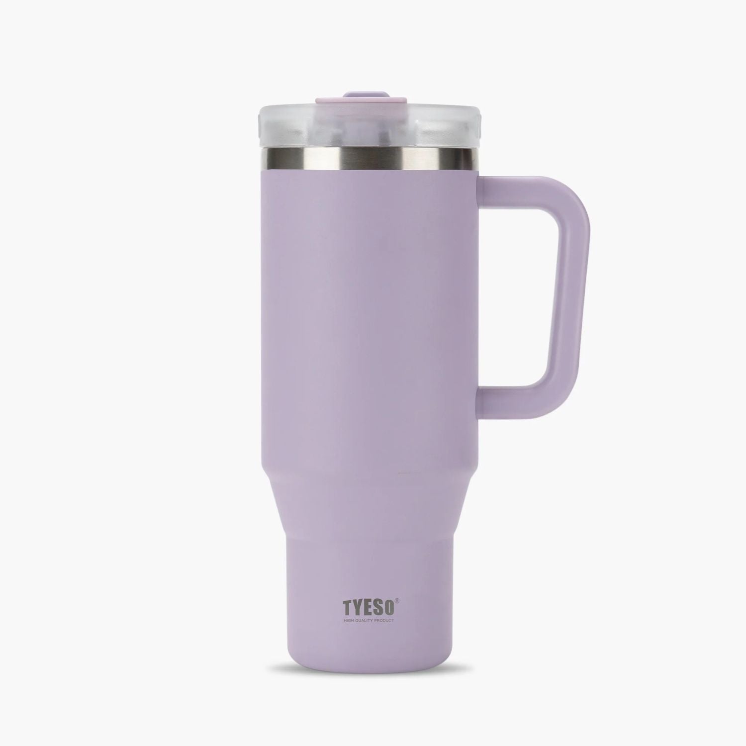 Tyeso Aura Leakproof 2 In 1 Sip & Straw Lid S/S Vacuum Tumbler 1200ml - Purple