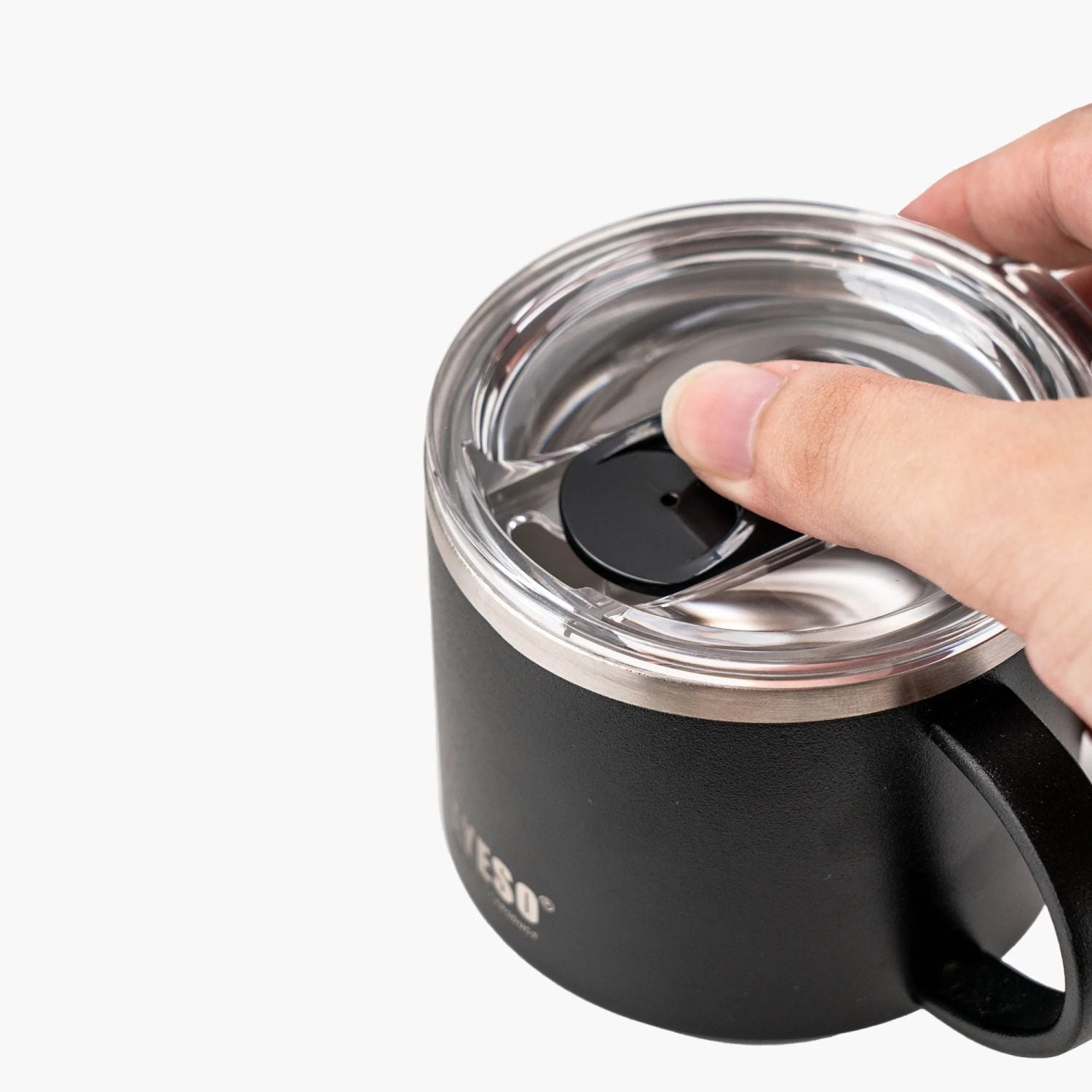 Tyeso Dock Slider Sipper Stackable S/S Vacuum Insulated Table Mug 330ml - Black