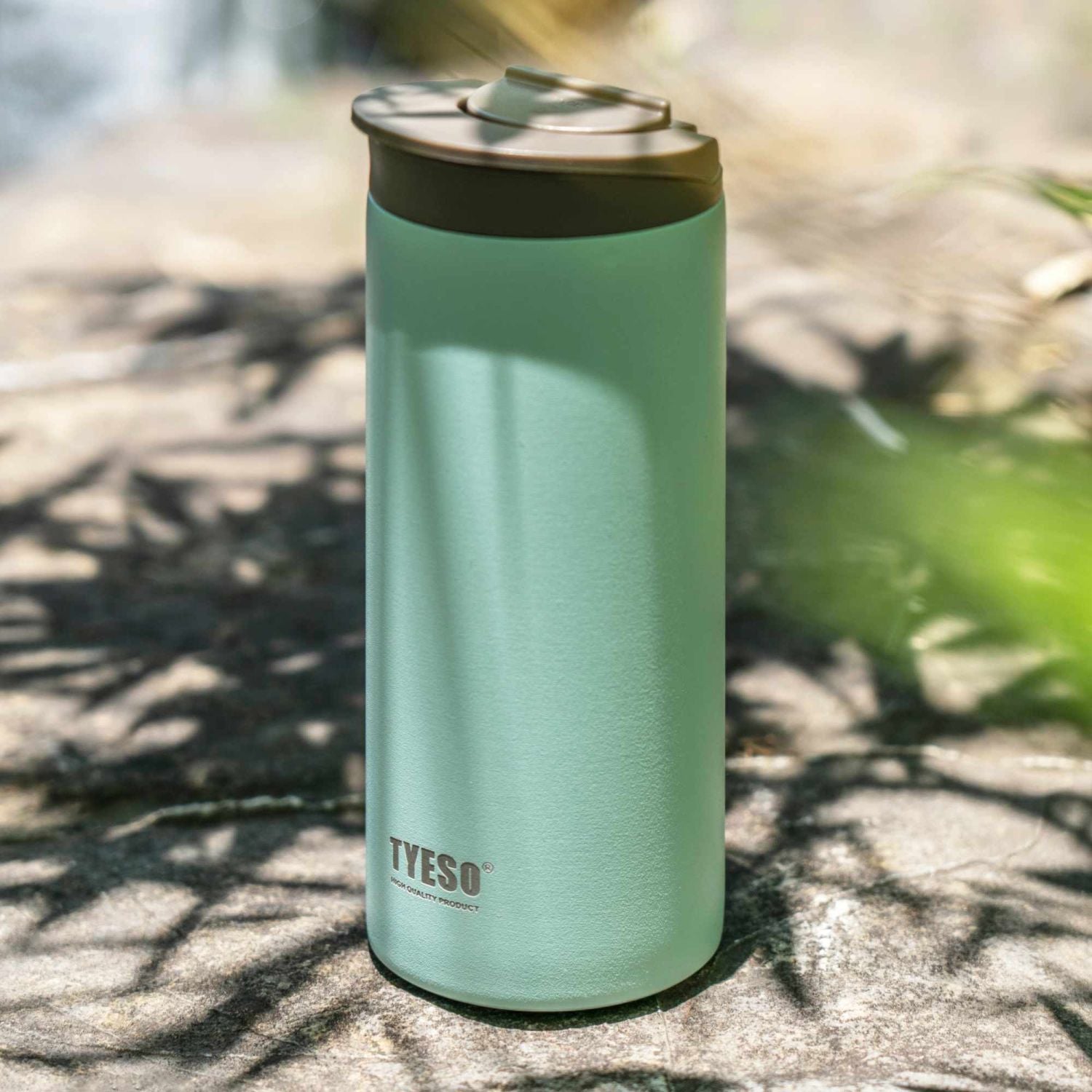 Tyeso Eon Leakproof S/S Vacuum Coffee Tumbler With Handle 500ml - Green