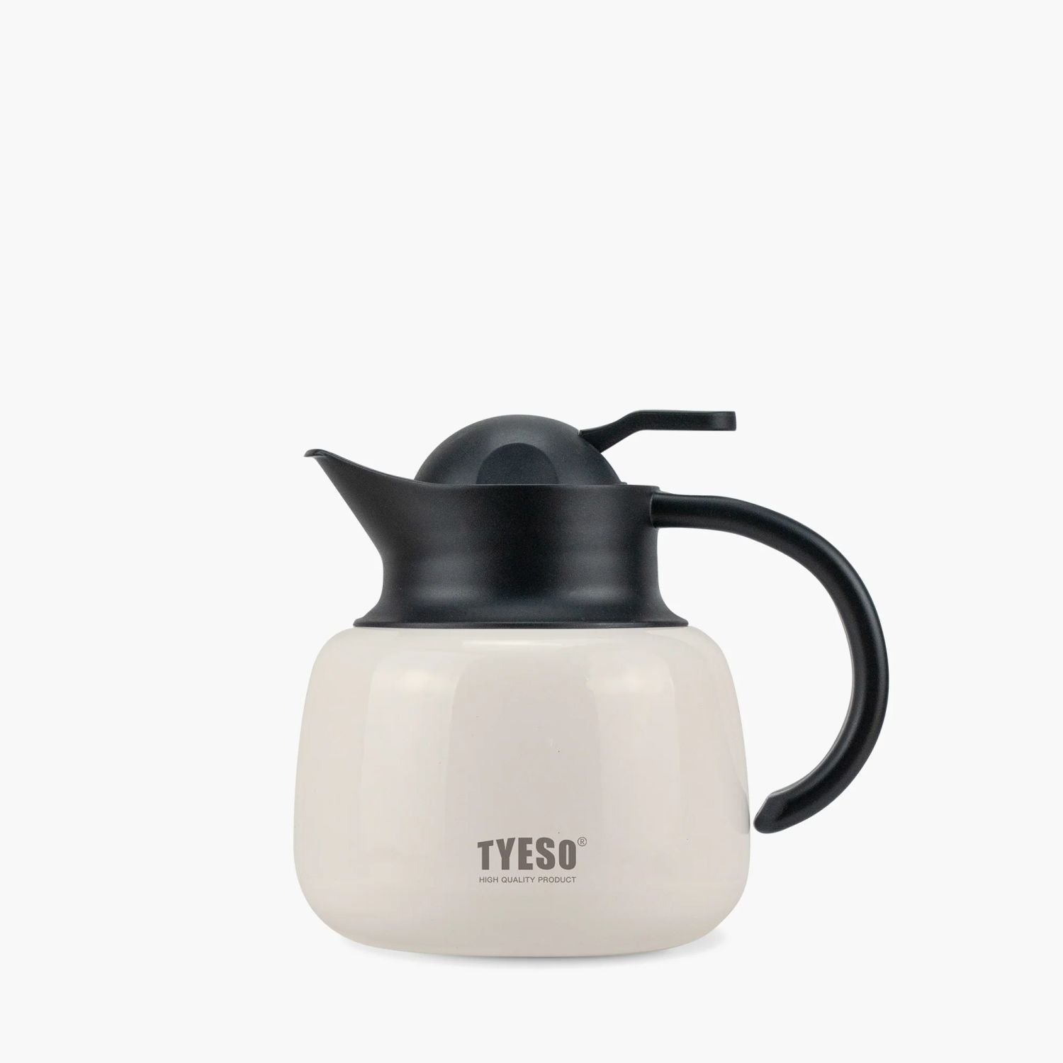 Tyeso Plump Lockable With Filter S/S Vacuum Insulated Tea Pot 750ml - White