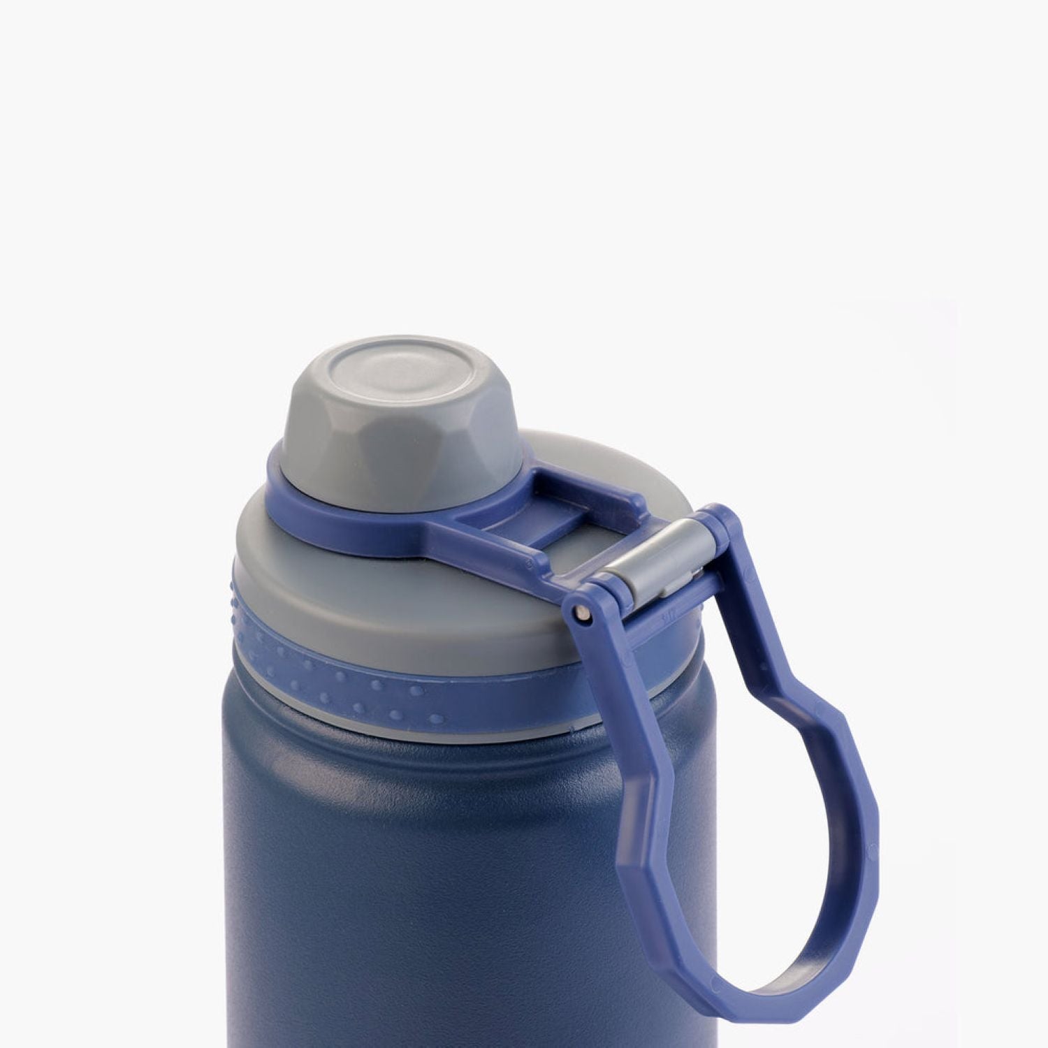 Tyeso Revive (Matte) S/S Vacuum Insulated Bottle With Handle 600ML - Dark Blue