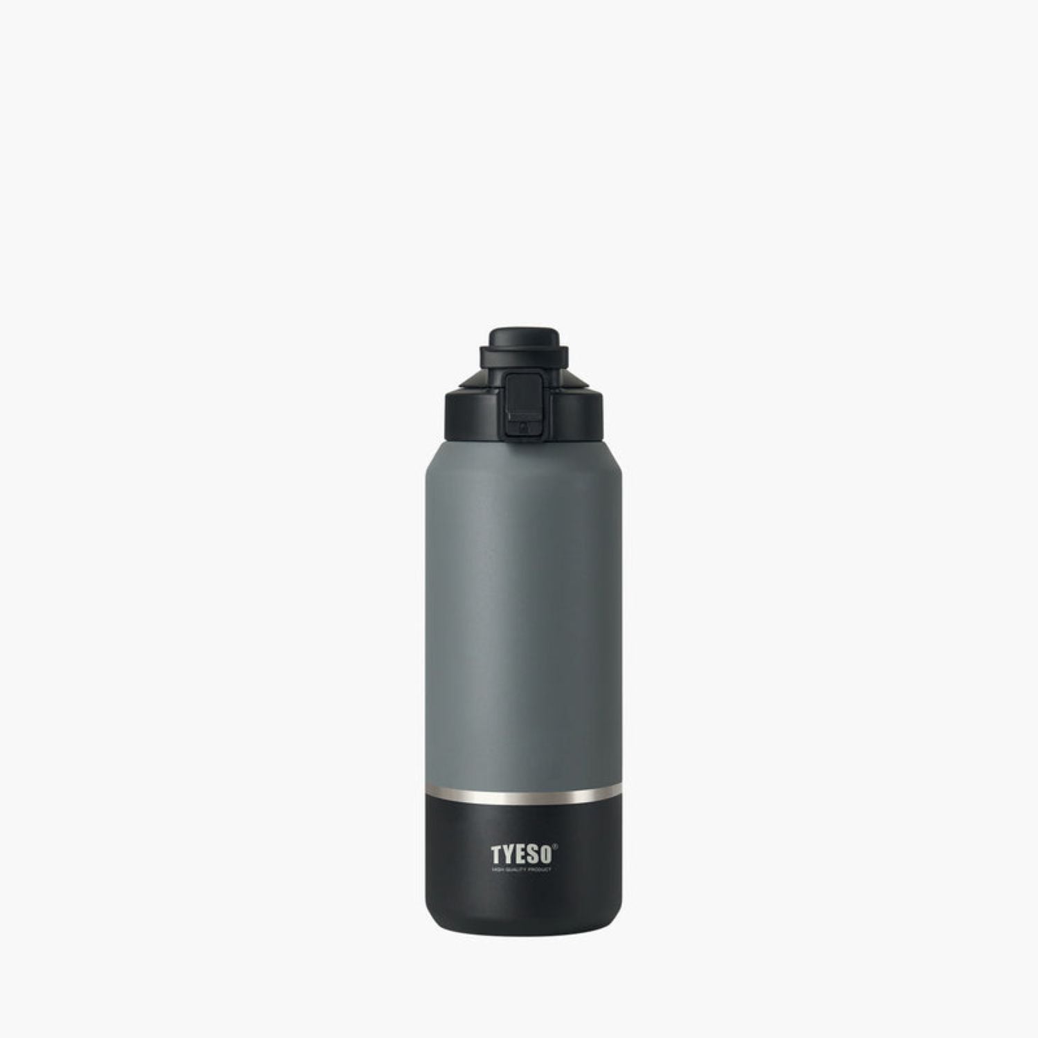 Tyeso Surge Lockable One Press Flip Lid S/S Vacuum Insulated Bottle With Handle 1200ML - Black