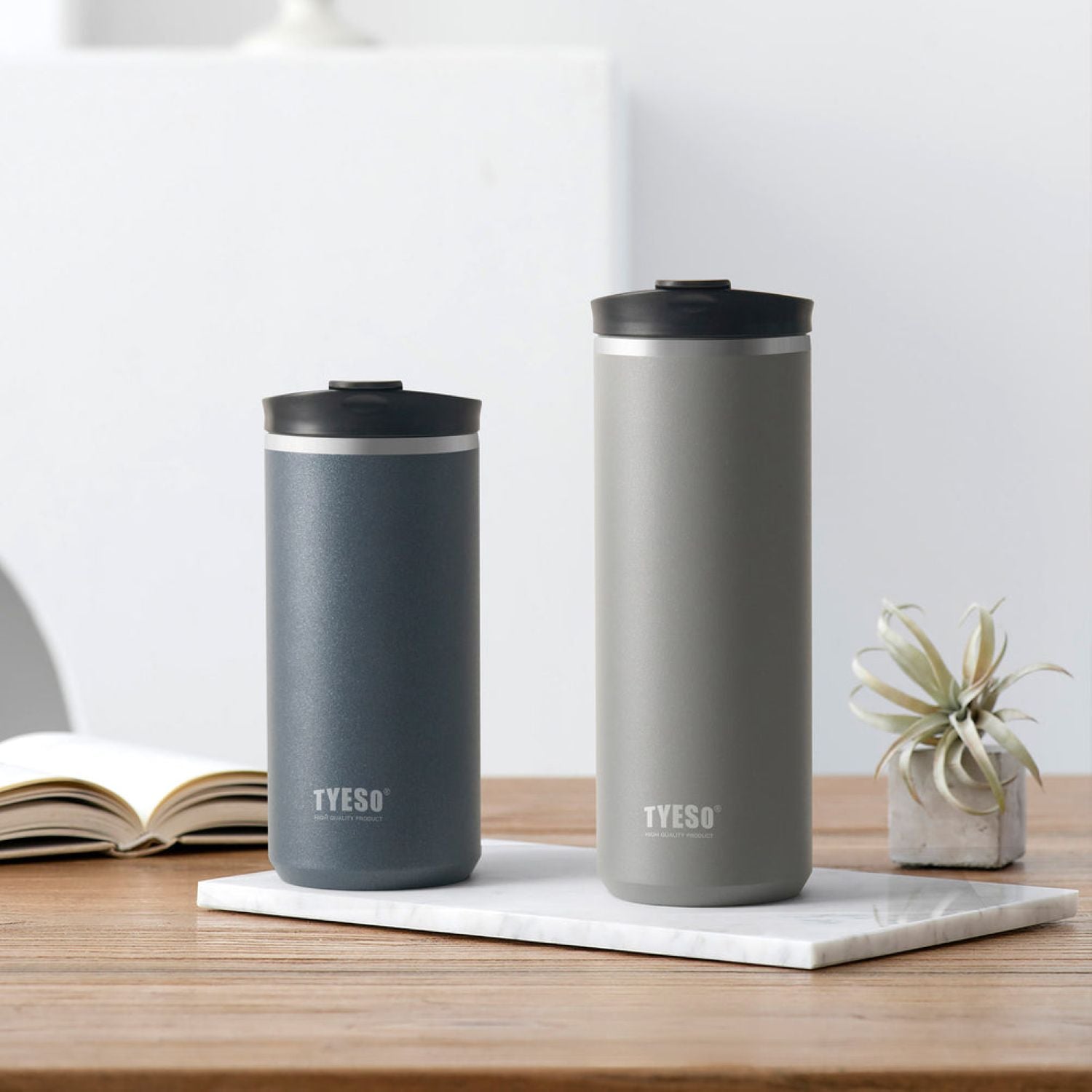 Tyeso Vant Leakproof Multi Press S/S Vacuum Tumbler 600ML - Gray