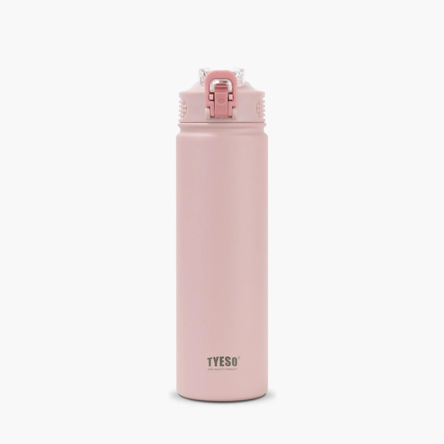 Tyeso Wander Lockable One Press Straw Flip Lid S/S Vacuum Insulated Bottle With Handle 750ml - Pink