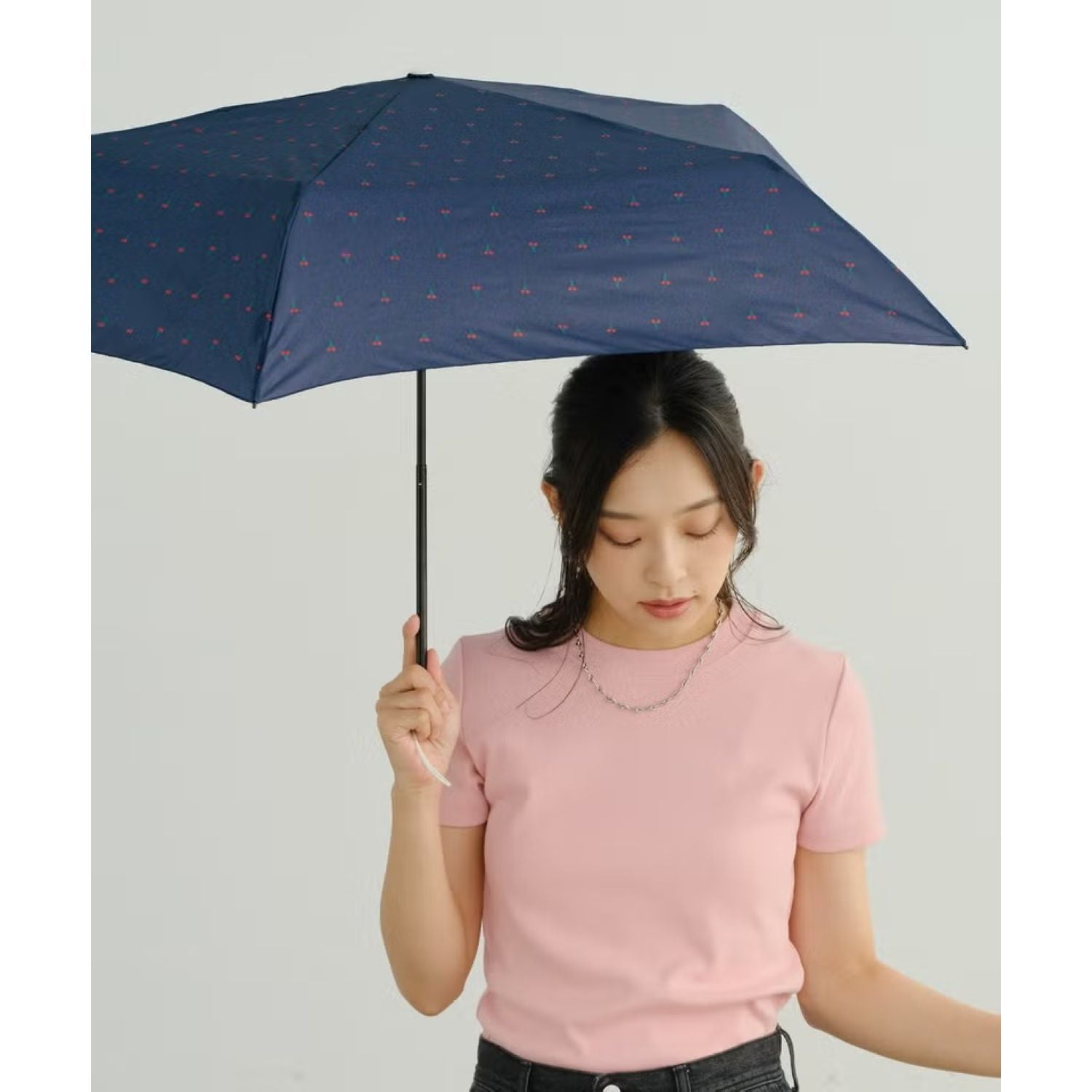 WPC Airlight UV Protection Umbrella 55cm - Cherry Mini (Navy)