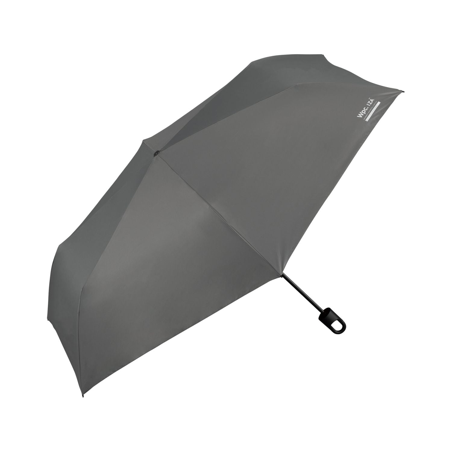 WPC IZA Large & Hook UV Protection UPF 50+ Folding Umbrella 55cm (Grey)