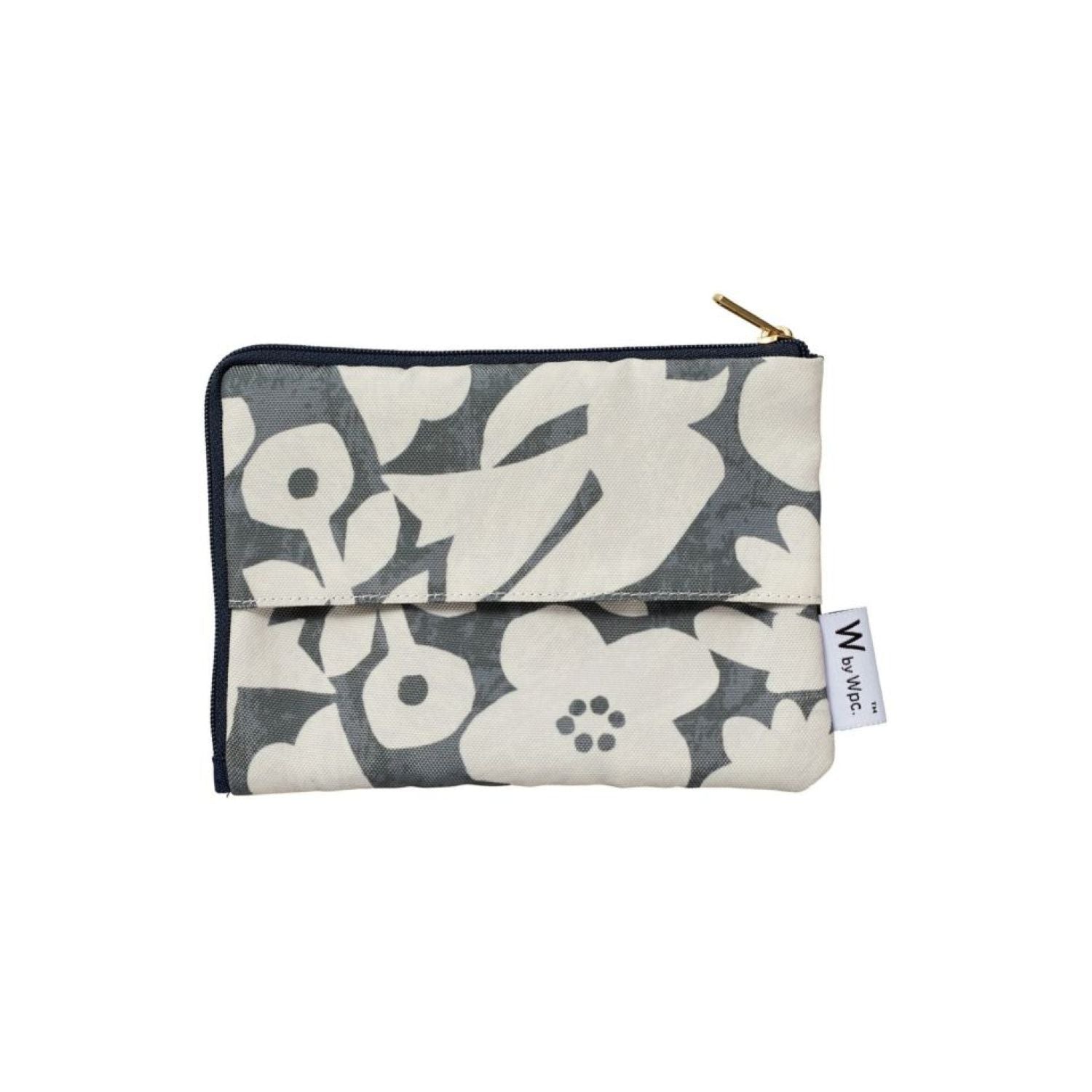 WPC Small Tissue Pouch (Flower And Bird Gray)