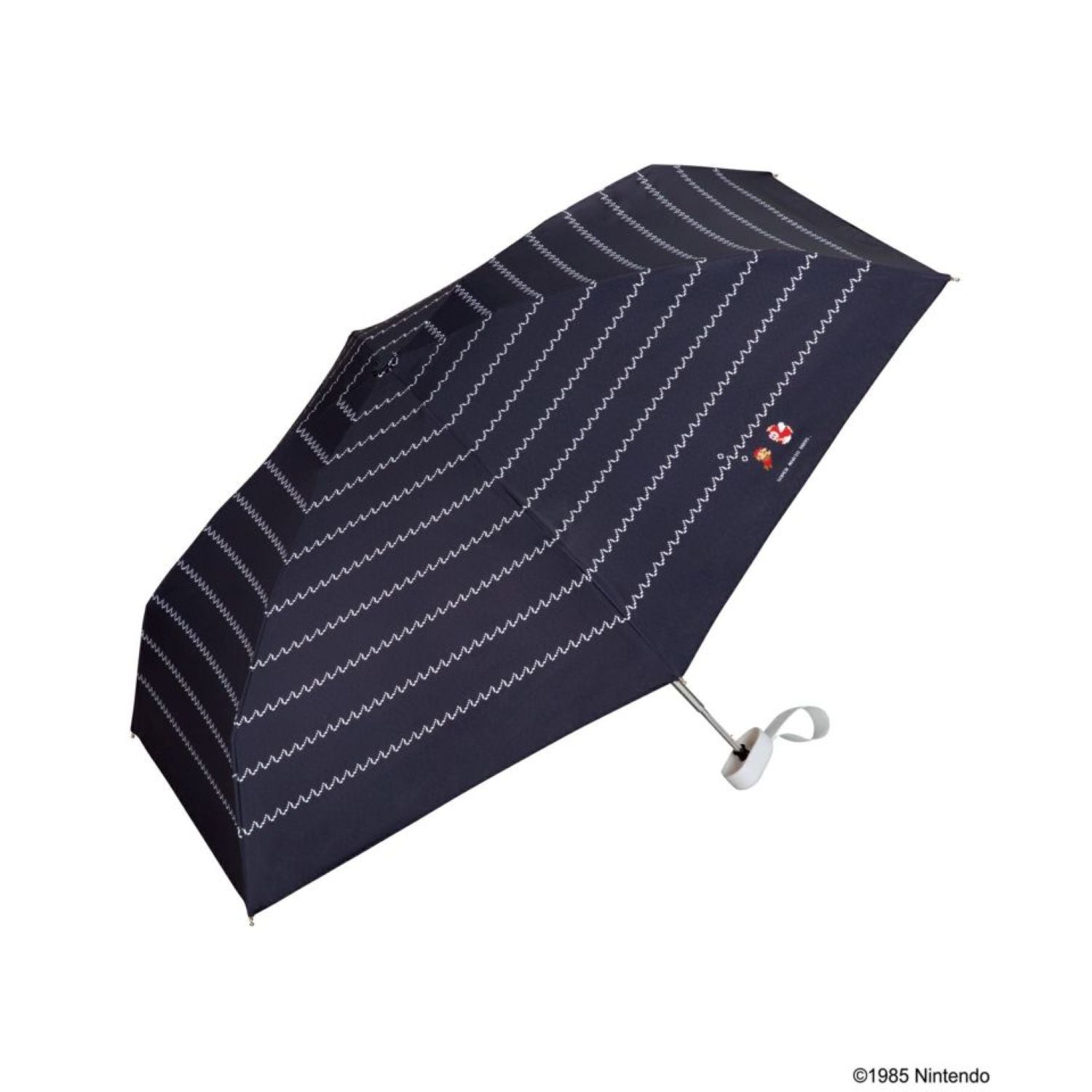 WPC X Super Mario Bros Basic UV Protection UPF 50+ Umbrella 50cm (Navy - Cheep Cheep)