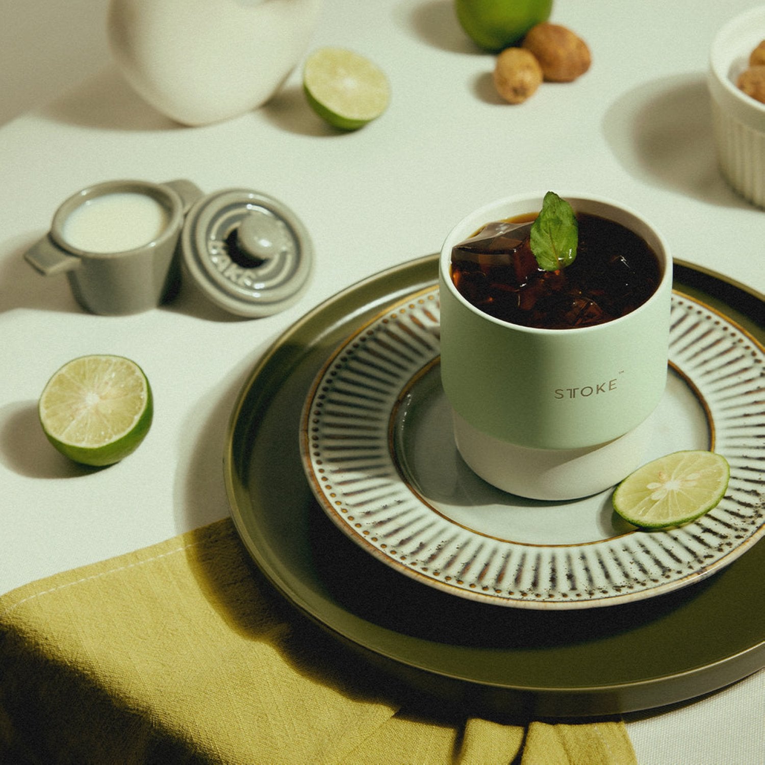 STTOKE Swirl Home Cup 7oz - Mojito Mint