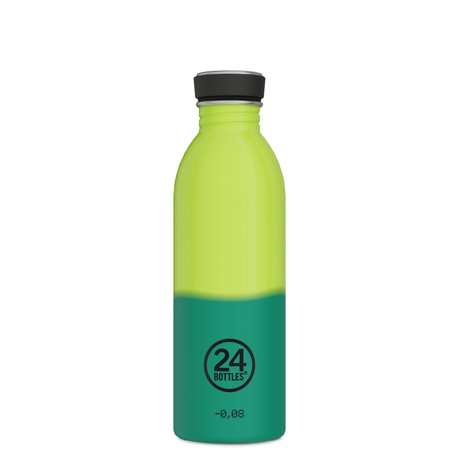 24 Bottles Urban 500ML Glossy Finish Water Bottle - Reactive Yellow Green