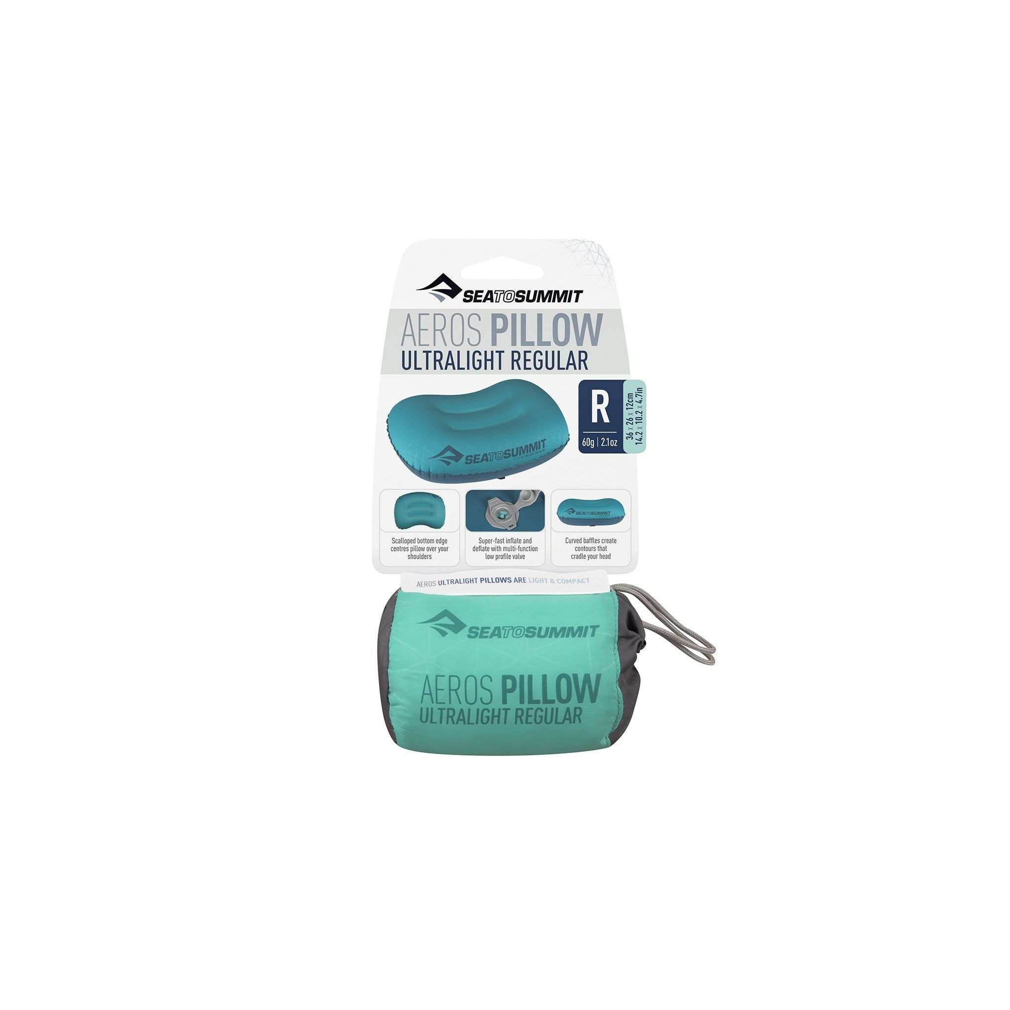 Sea To Summit Aeros Ultralight Pillow Regular (Aqua)