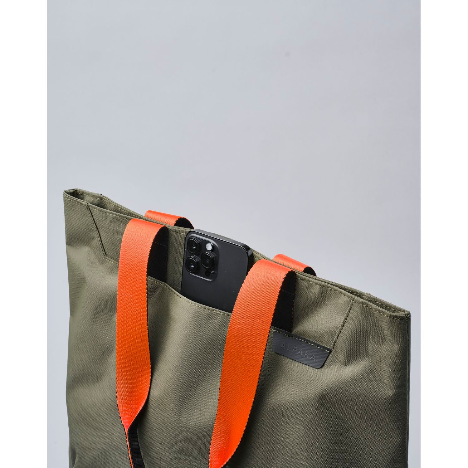 ALPAKA Elements Tote Bag Axoflux 210D (Green/Orange)