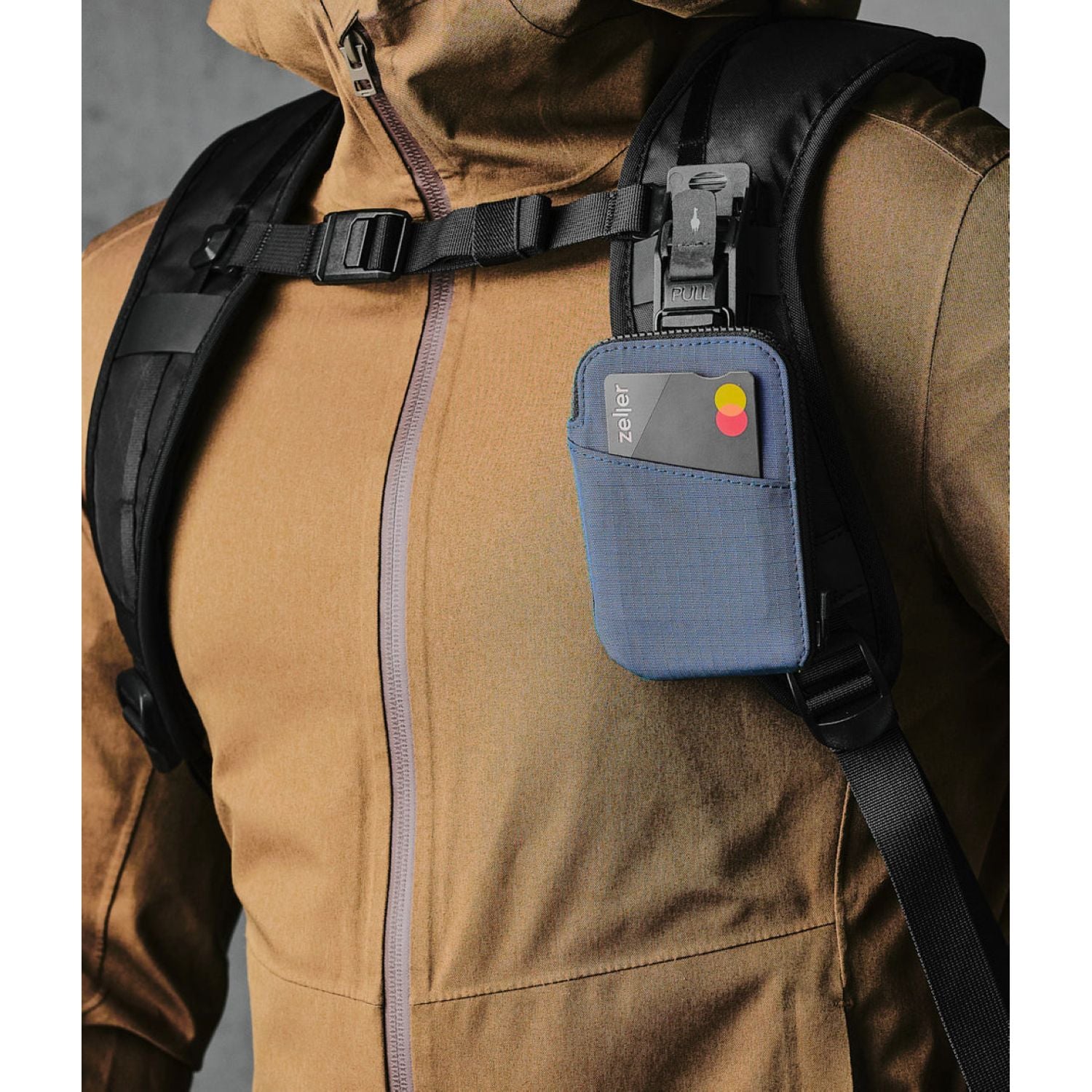 ALPAKA Zip Card Pouch 200D (Blue)