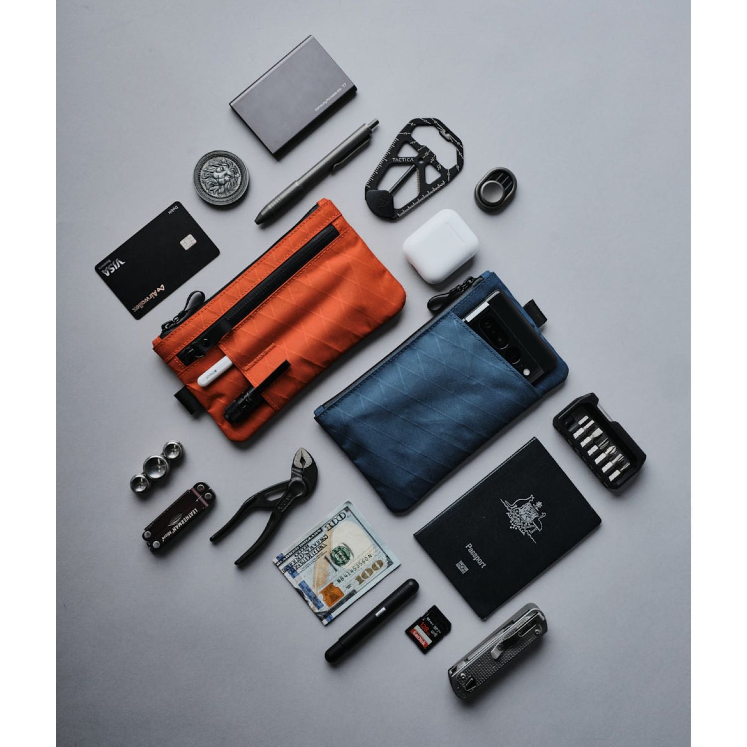 ALPAKA Zip Clutch RX30 (Ocean Blue)