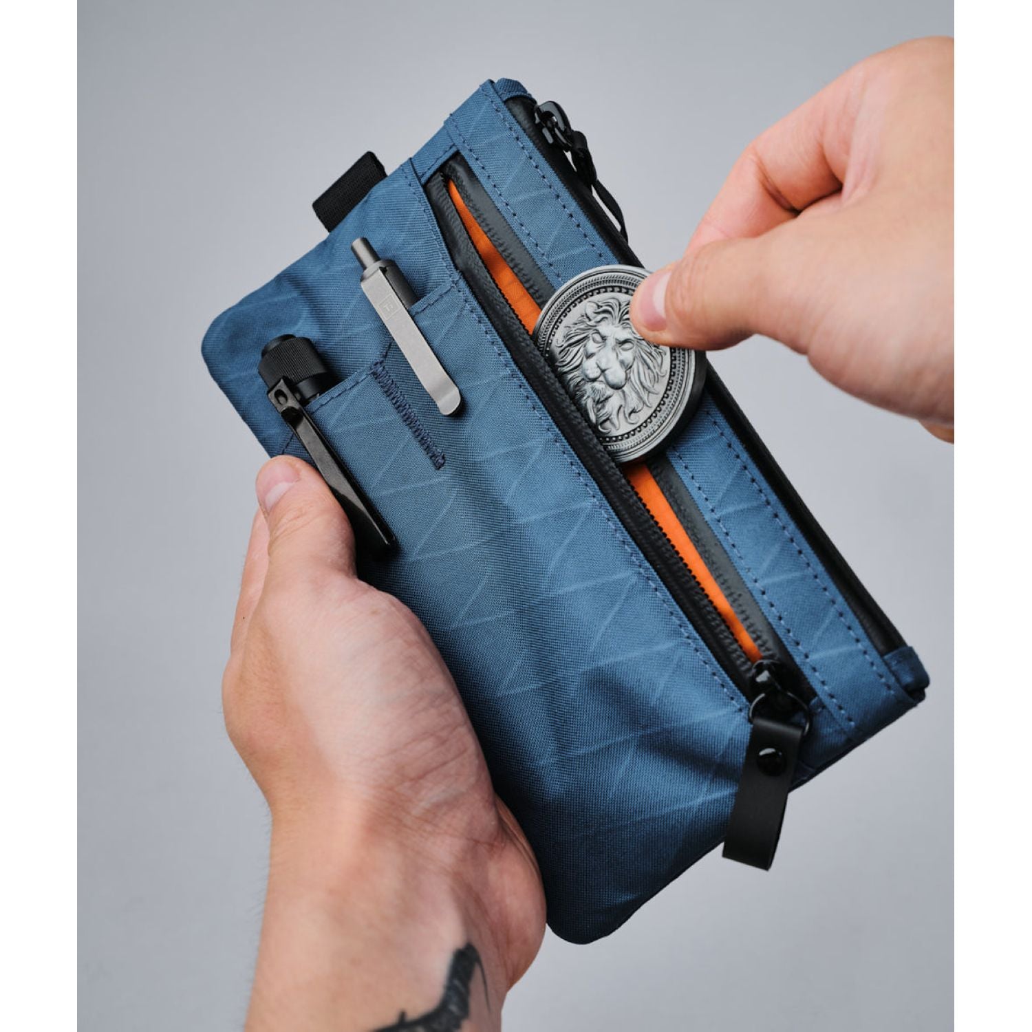 ALPAKA Zip Clutch RX30 (Ocean Blue)