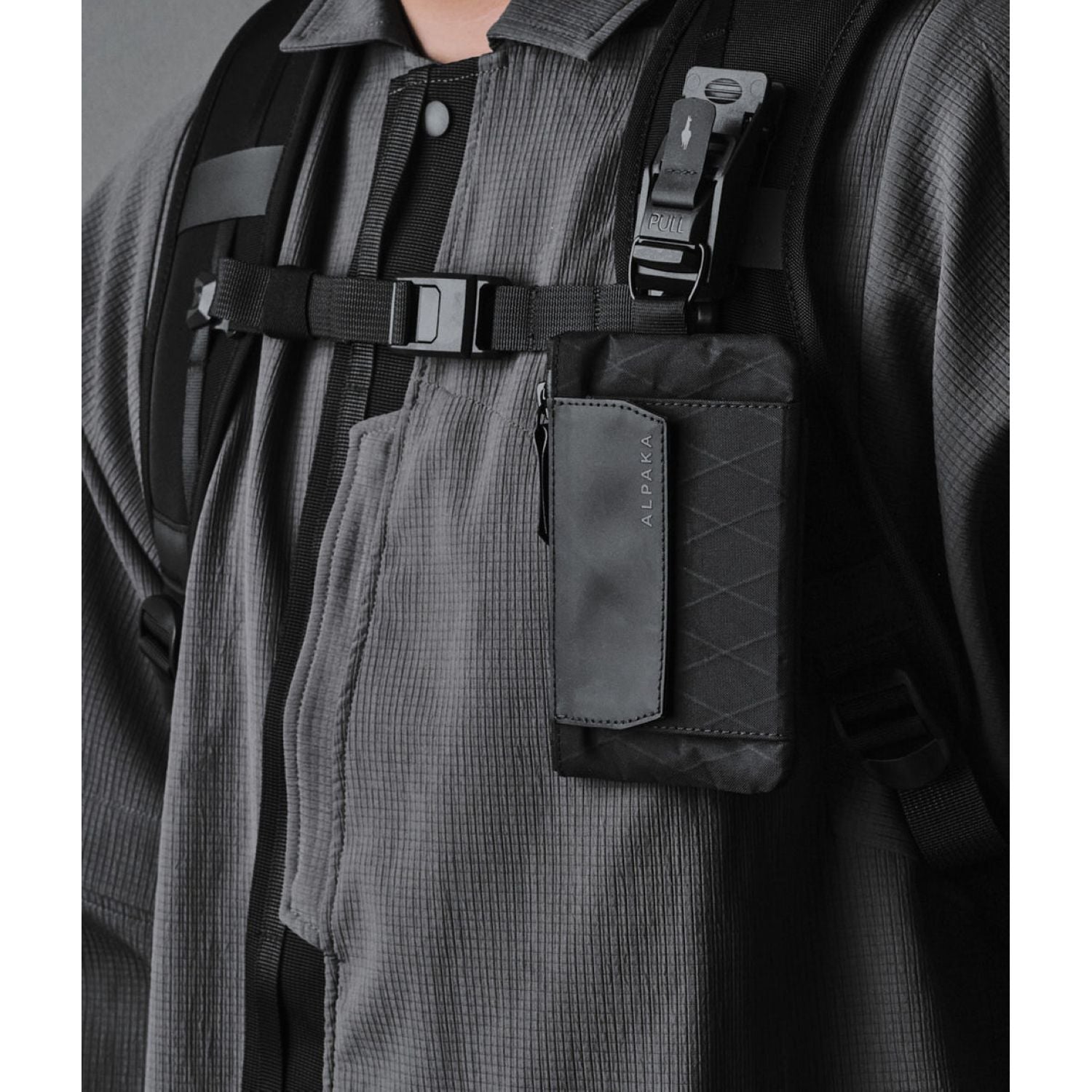 ALPAKA Zip Pouch Coin X-Pac VX21 (Black)