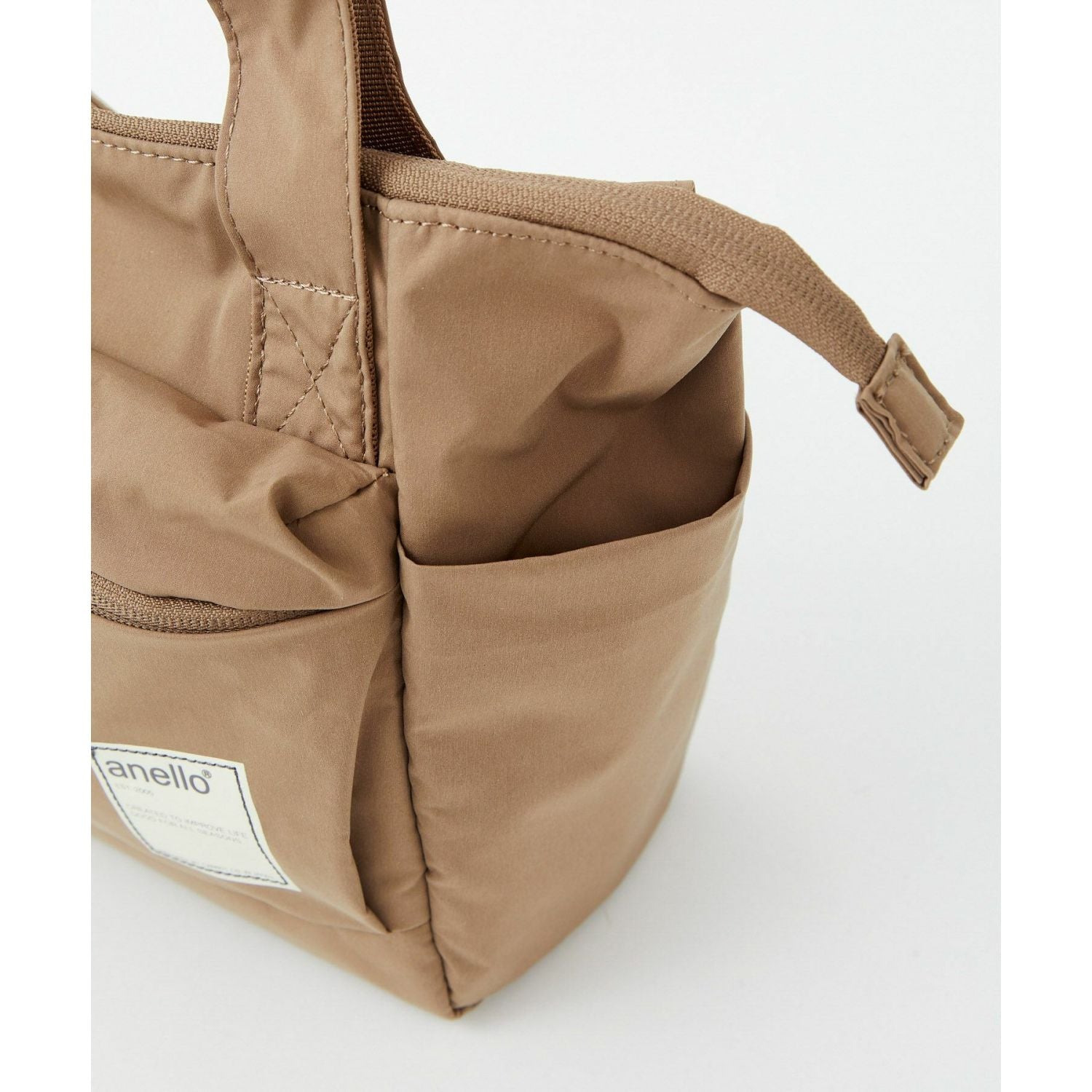 Anello Circle 2Way Mini Tote Bag (Beige)