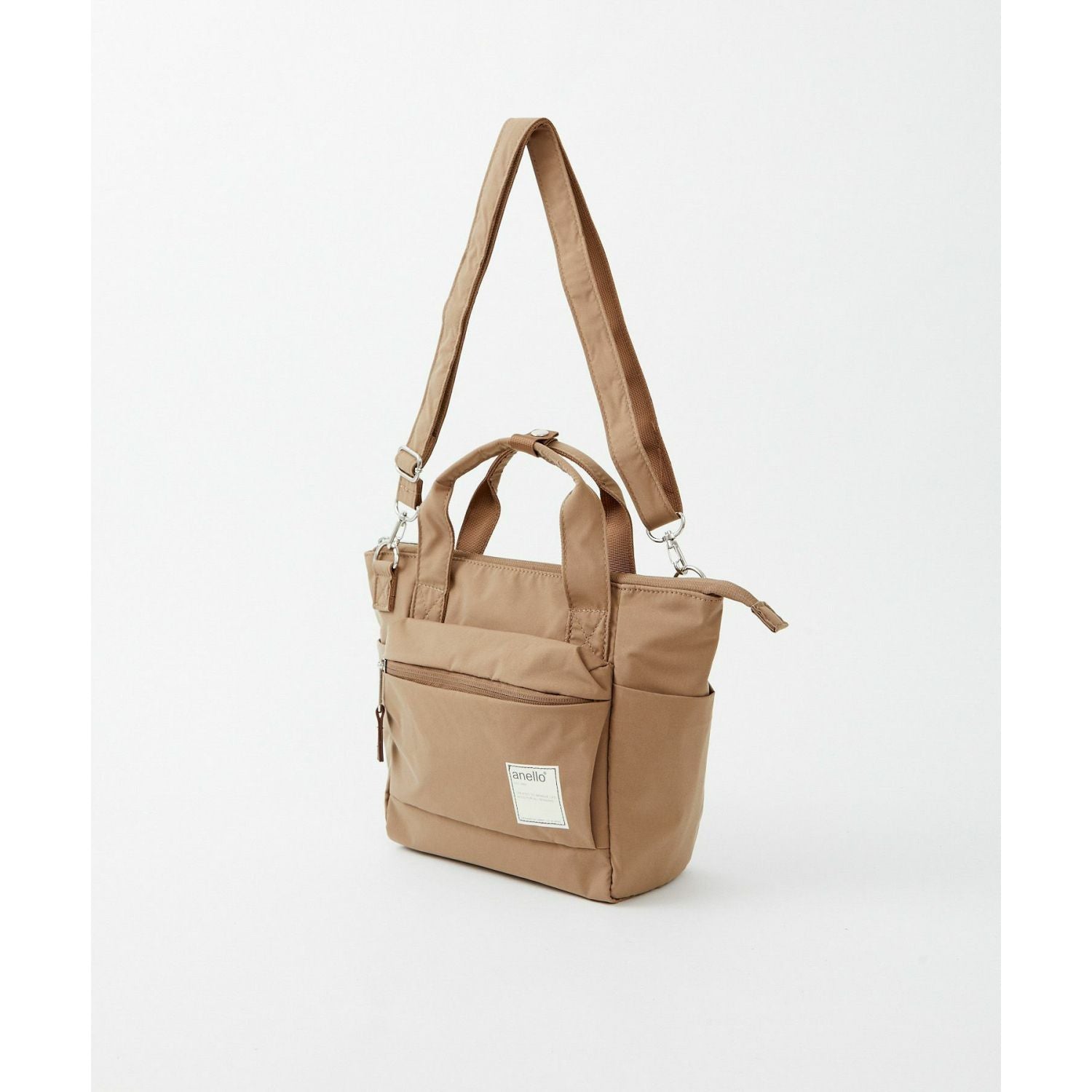 Anello Circle 2Way Mini Tote Bag (Beige)