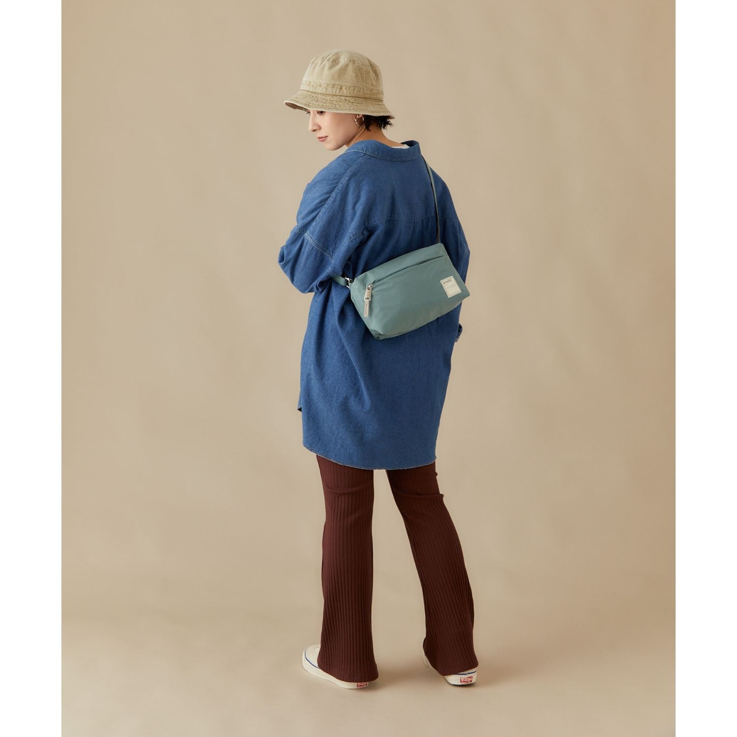 Anello Circle Mini Shoulder Bag (Mint Green)