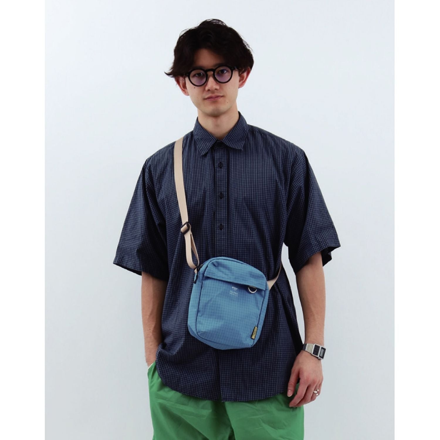 Anello Fun Mini Shoulder Bag (Blue Grey)