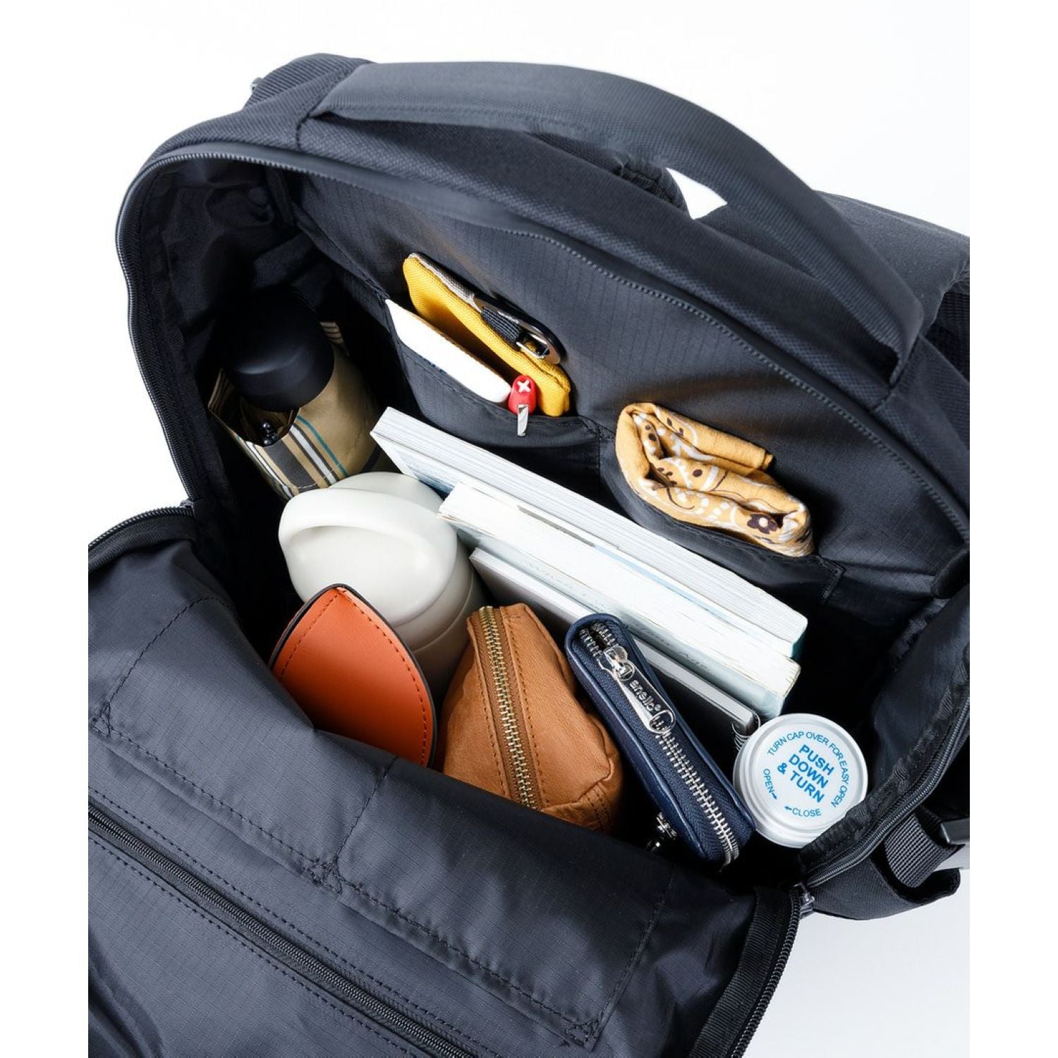 Anello Solid Multi Functional Backpack (Black)