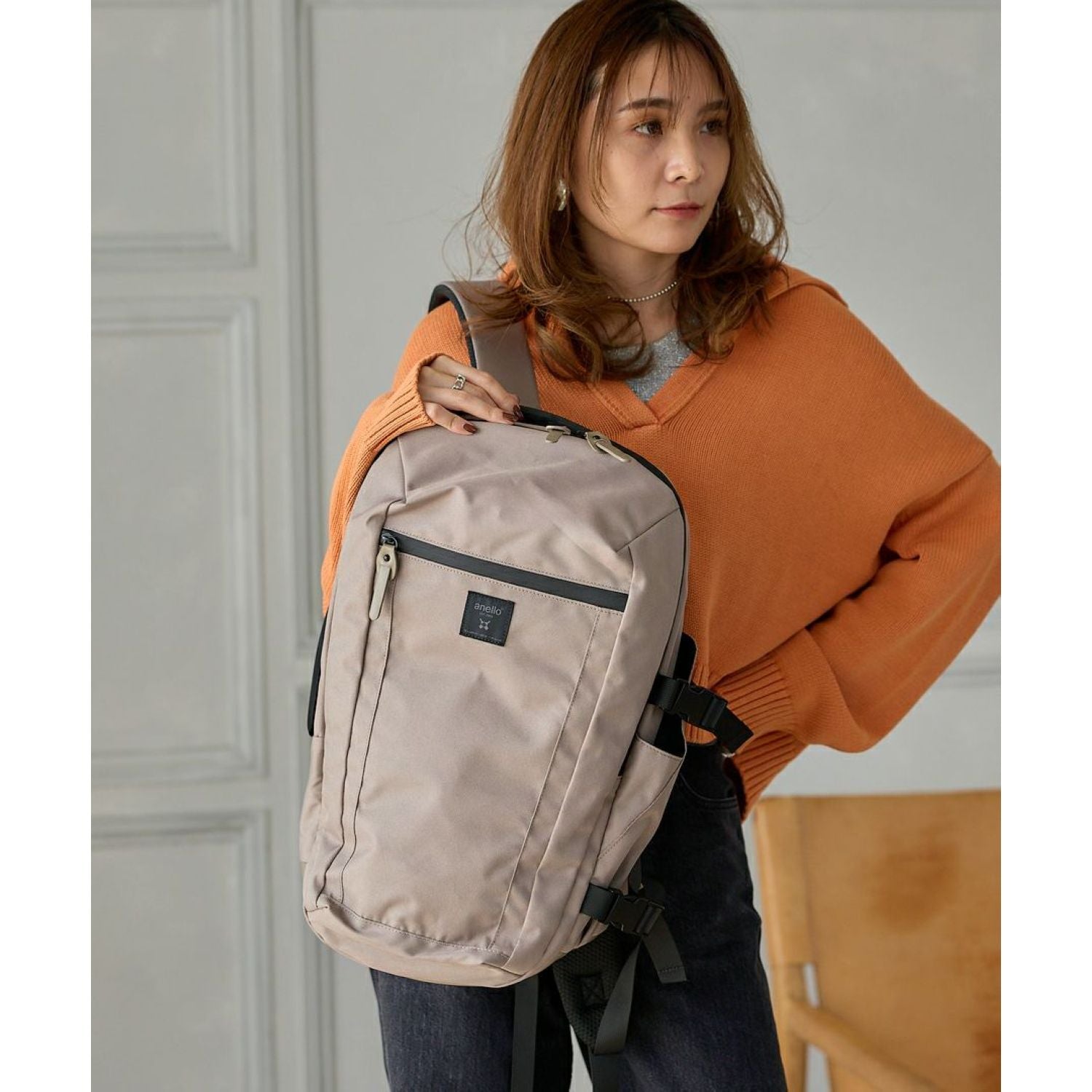 Anello Solid Multi Functional Backpack (Black)