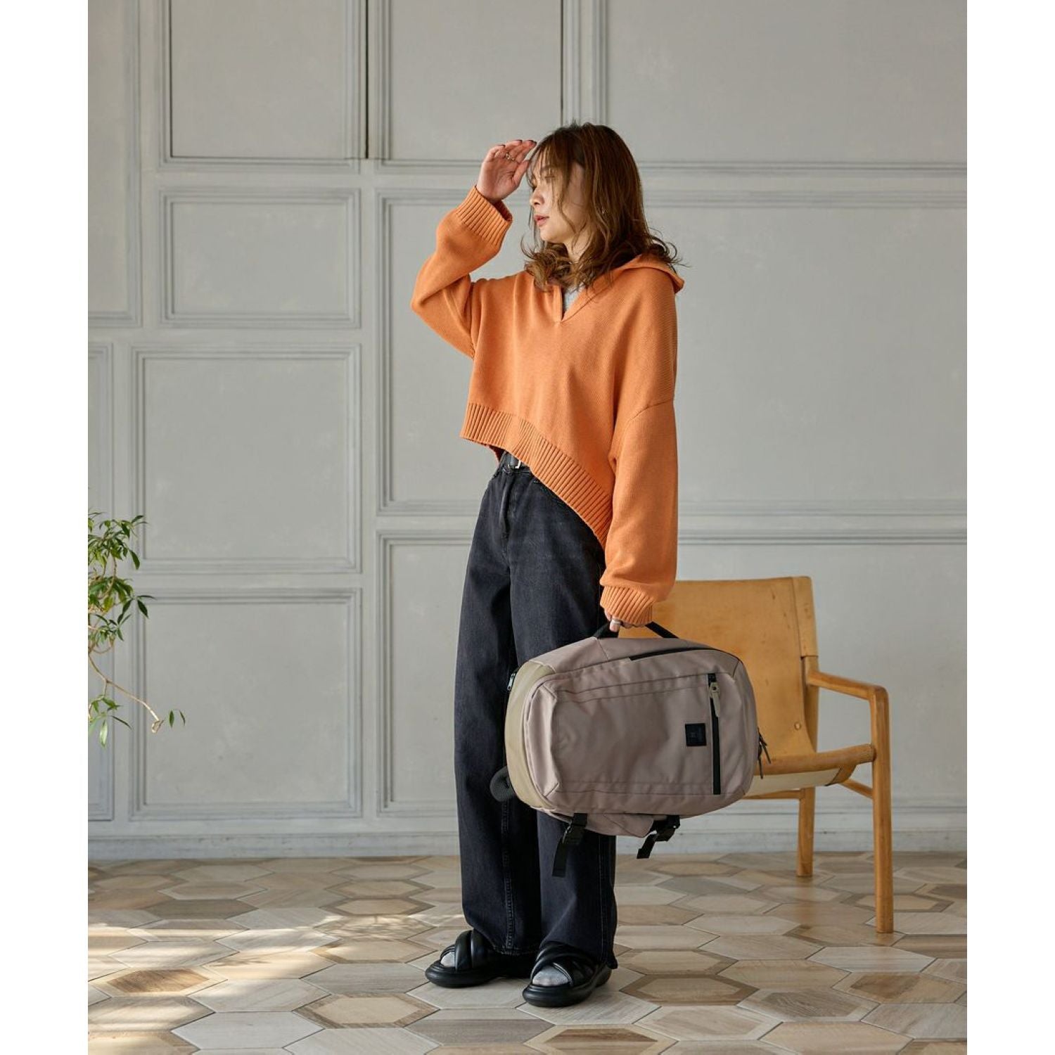 Anello Solid Multi Functional Backpack (Black)
