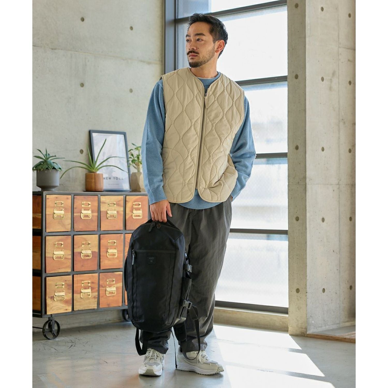 Anello Solid Multi Functional Backpack (Black)