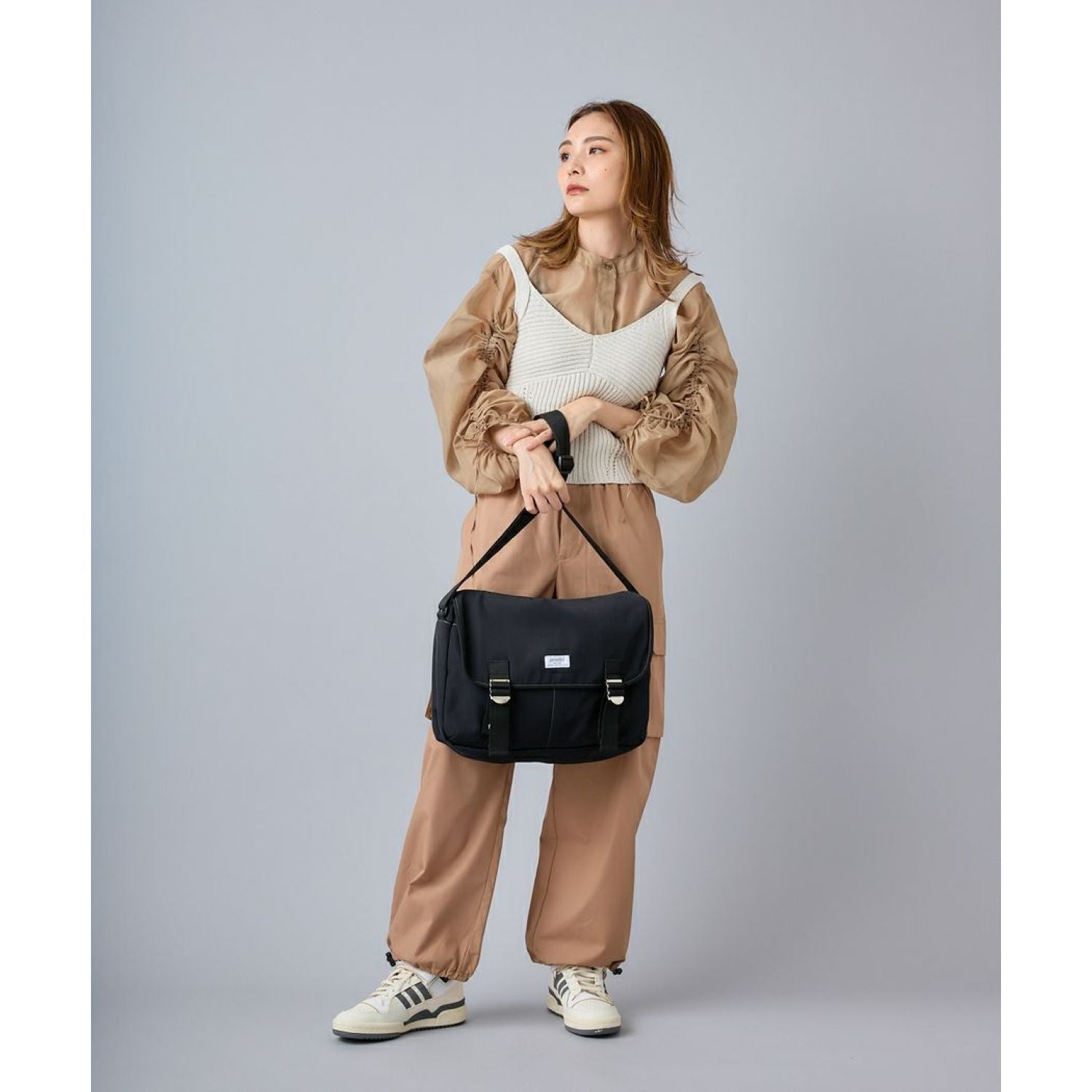 Anello Town Messenger Bag (Navy)
