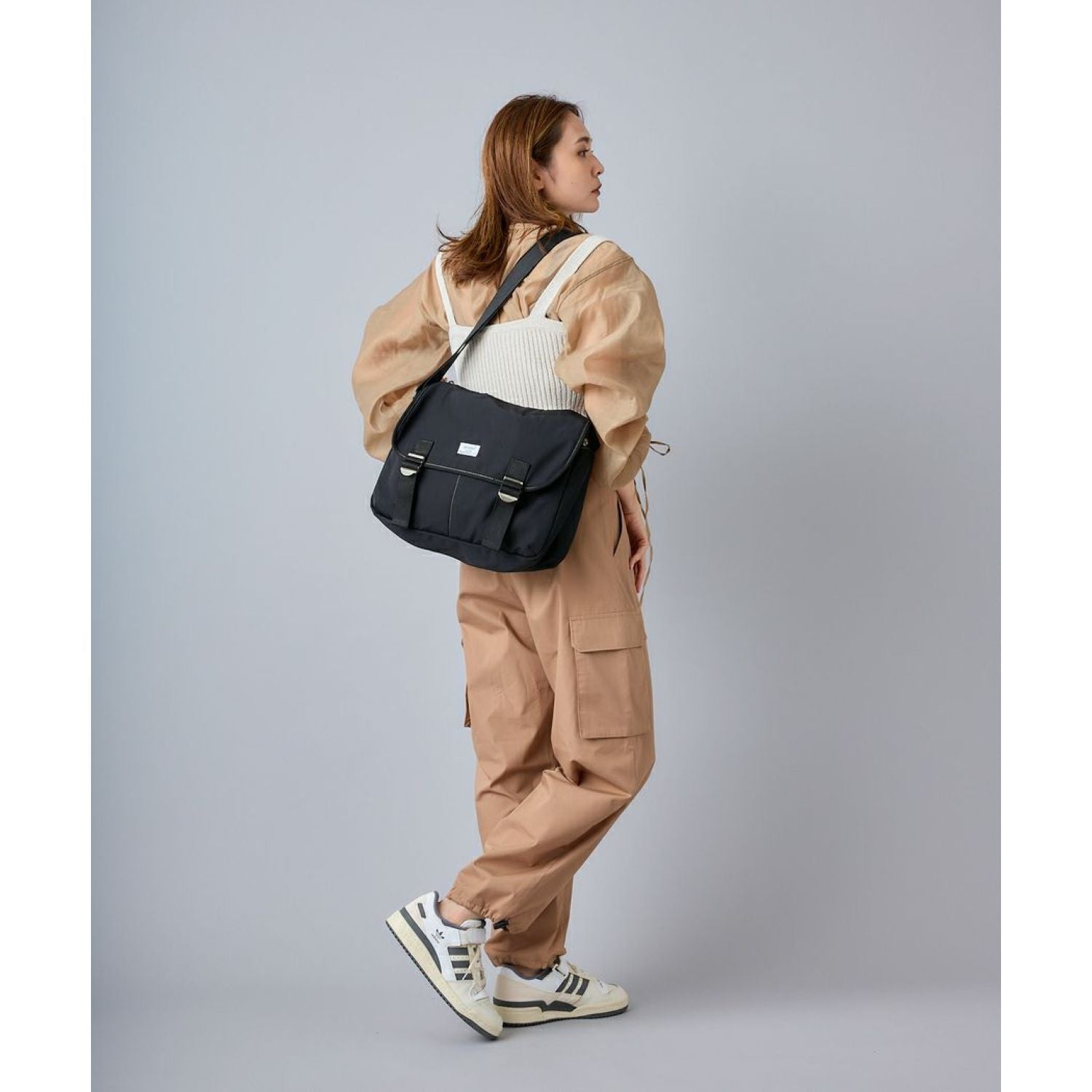 Anello Town Messenger Bag (Navy)